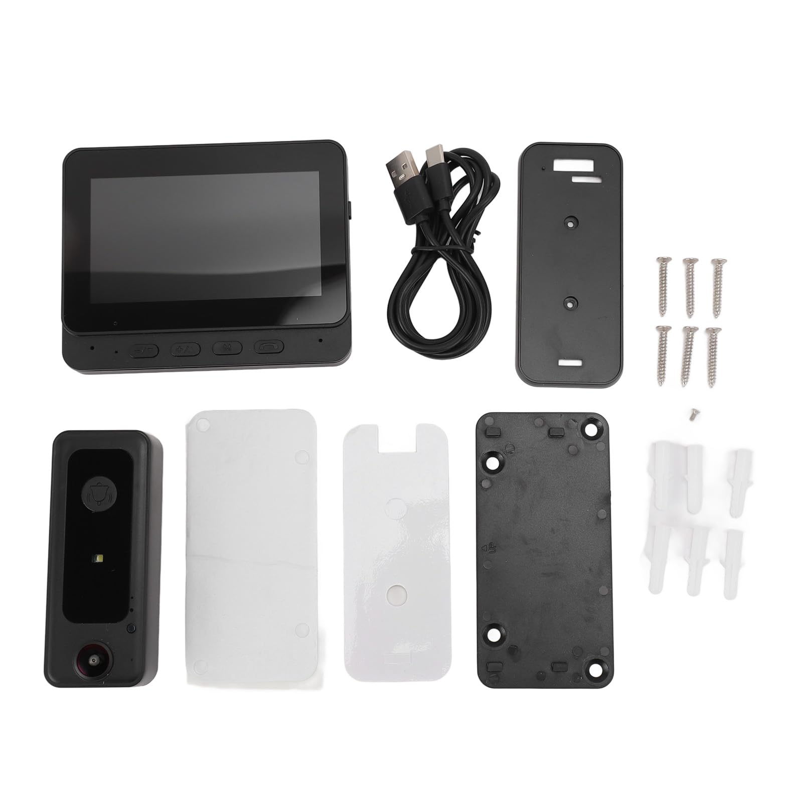 8MP Video Doorbell Intercom System with Auto Recording, 4.3