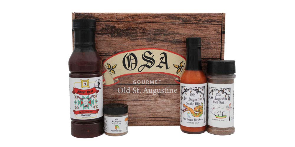 Premium BBQ Gift Box - Gourmet BBQ Sauce, Spicy Hot Sauce, Datil Jerk Seasoning & Nuthin But Datil Spice Blend | Perfect for Grilling, Tailgating & Outdoor Cooking