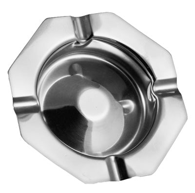 Premium Stainless Steel Ashtray - 4.75 Inch Outdoor/Indoor Use for Cigarettes, Cigars & Pipe Smoking - Durable & Stylish for Home, Office, Patio, or Car