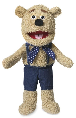 Bobby the Bear 14-Inch Small Hand Puppet for Kids - Interactive Plush Toy for Storytelling & Role Play - Perfect for Classroom, Home & Playtime (Code 34)