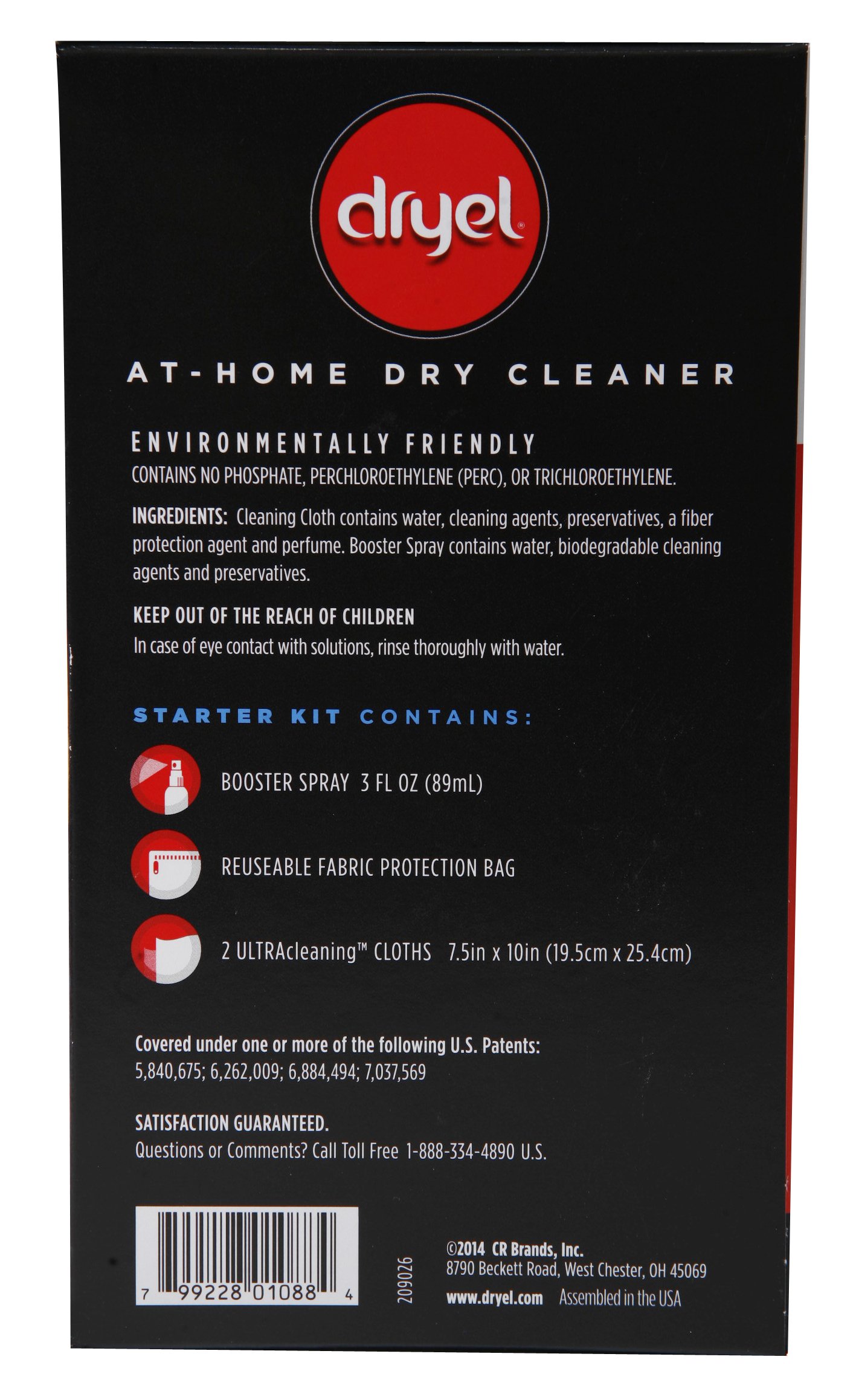 Dryel At-Home Dry Cleaning Starter Kit with Bag - Breeze Clean Scent | 1 Kit | Gentle Fabric Care for Delicates, Suits & Work Clothes | Perfect for Travel, Office & Special Occasions