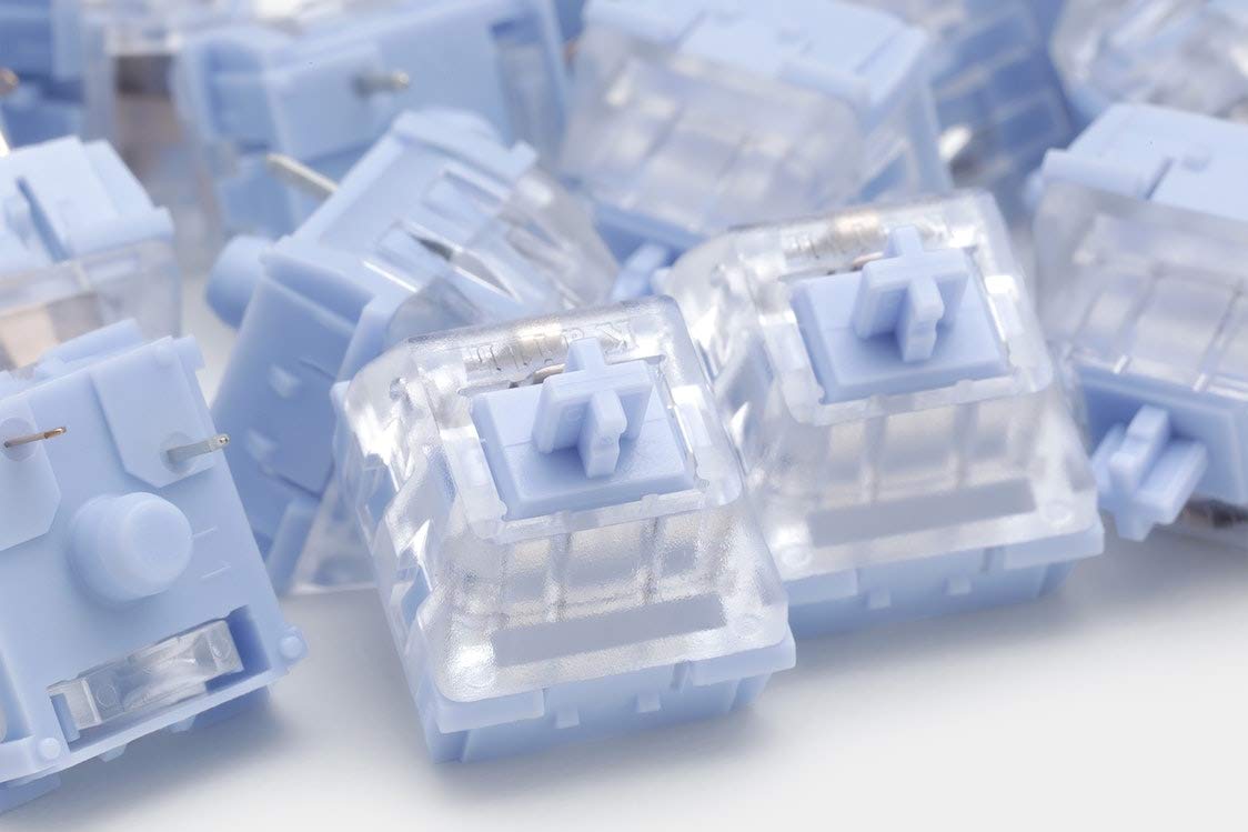 Kailh Polia RGB SMD Tactile Switches (10-Pack) - 3-Pin Mechanical Keyboard Switches with MX Stem, Purple Like Holy Panda - Perfect for Gaming & Typing Enthusiasts