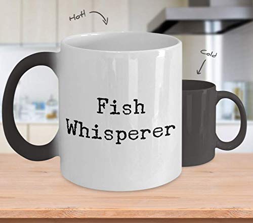 Fish Whisperer Mug 11oz - Color Changing & Heat Activated Coffee Cup - Perfect Fishing Gift for Men - Great for Coffee, Tea & Outdoor Camping