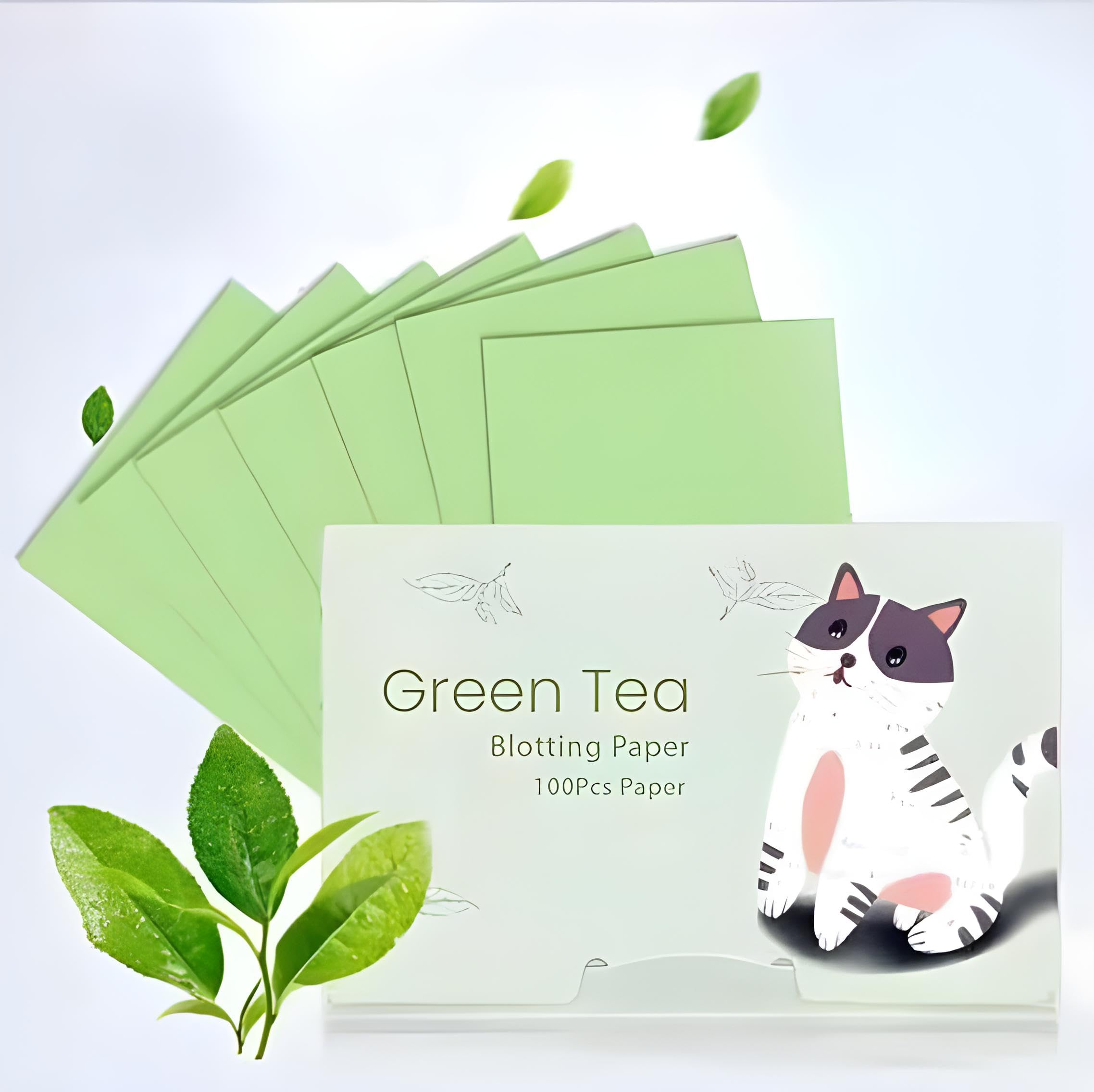 100 Sheets Oil Absorbing Blotting Paper for Face - Matte Finish Makeup Blotting Sheets, Oil Control & Shine Removal for Oily Skin - Perfect for On-the-Go Touch Ups, Gym, Travel & Daily Use