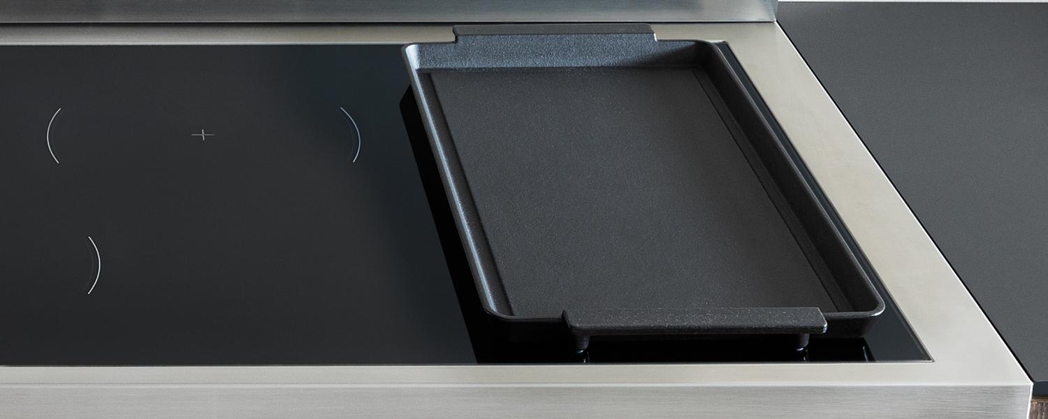 Bertazzoni MAS486IGFEPXT 48 Inch Professional Induction Range with 6 Heating Zones, Cast Iron Griddle & Self-Cleaning Electric Oven - Stainless Steel for Modern Kitchens & Gourmet Cooking