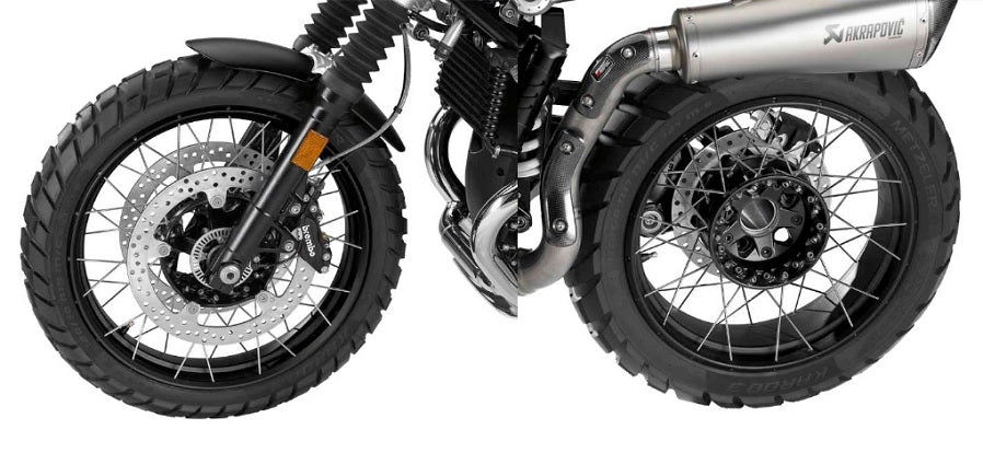 BMW R nineT Scrambler & Urban GS Cross Spoke Front Wheel - Motorcycle Replacement Part for Off-Road Adventure & City Riding