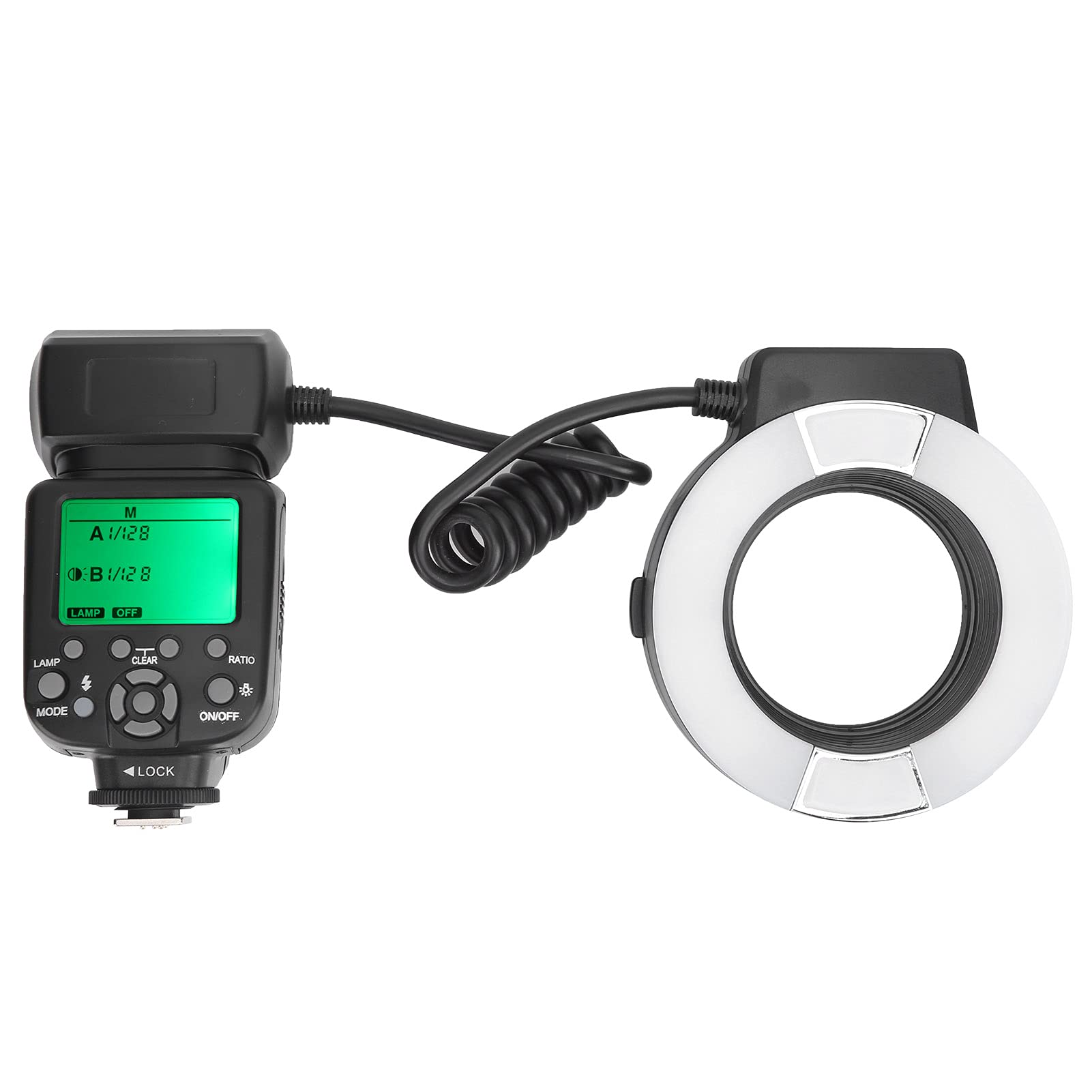 TTL Macro Flash with Adapter for Nikon D7000 D5200 D5000 D3200 D3100 D90 D300S D600 - Perfect for Close-Up Photography & Product Shooting