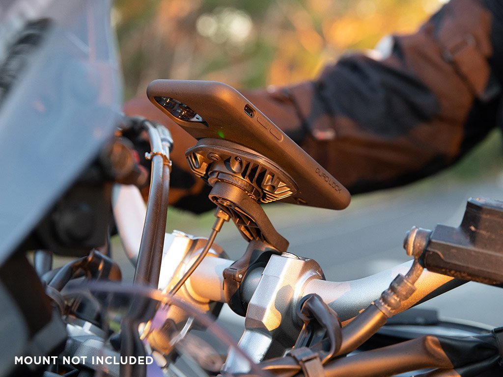 Wireless Charging Phone Mount for Motorcycles - Fast Qi Charger for iPhone & Android - Perfect for Commuting, Touring & Adventure Riding