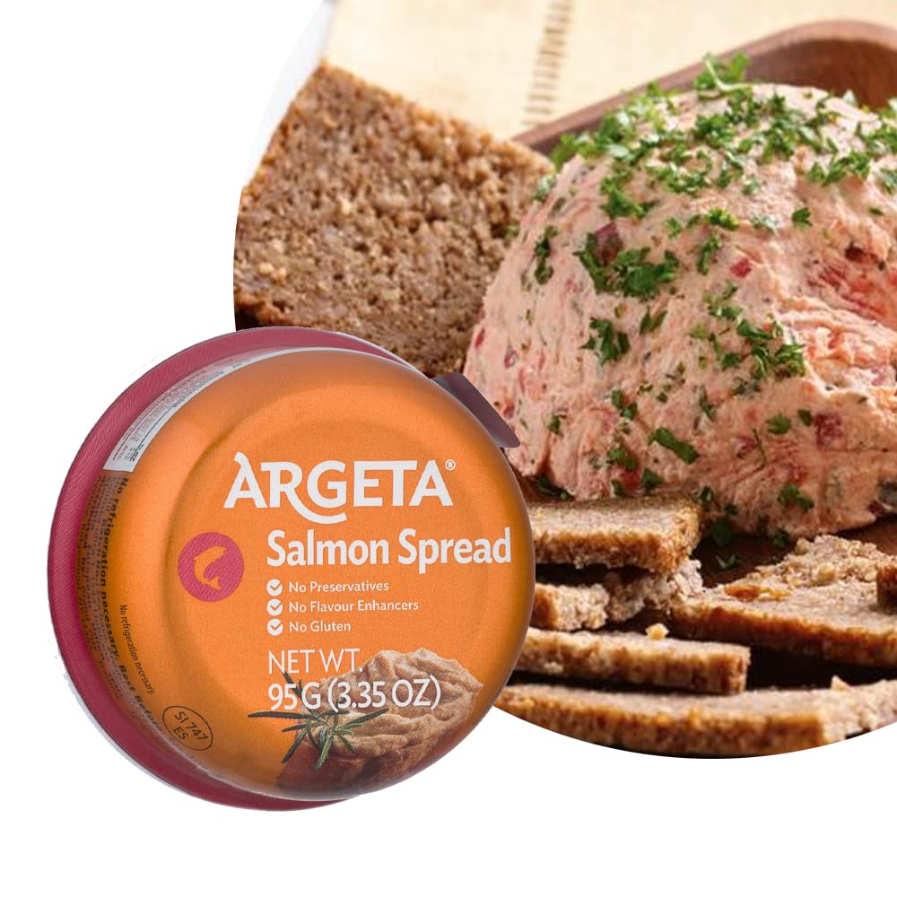 OHMARKET Argeta Pate Spread Variety Pack - Chicken, Tuna & Salmon (3-Pack) | Gourmet Fish Spread for Sandwiches, Crackers & Charcuterie Boards