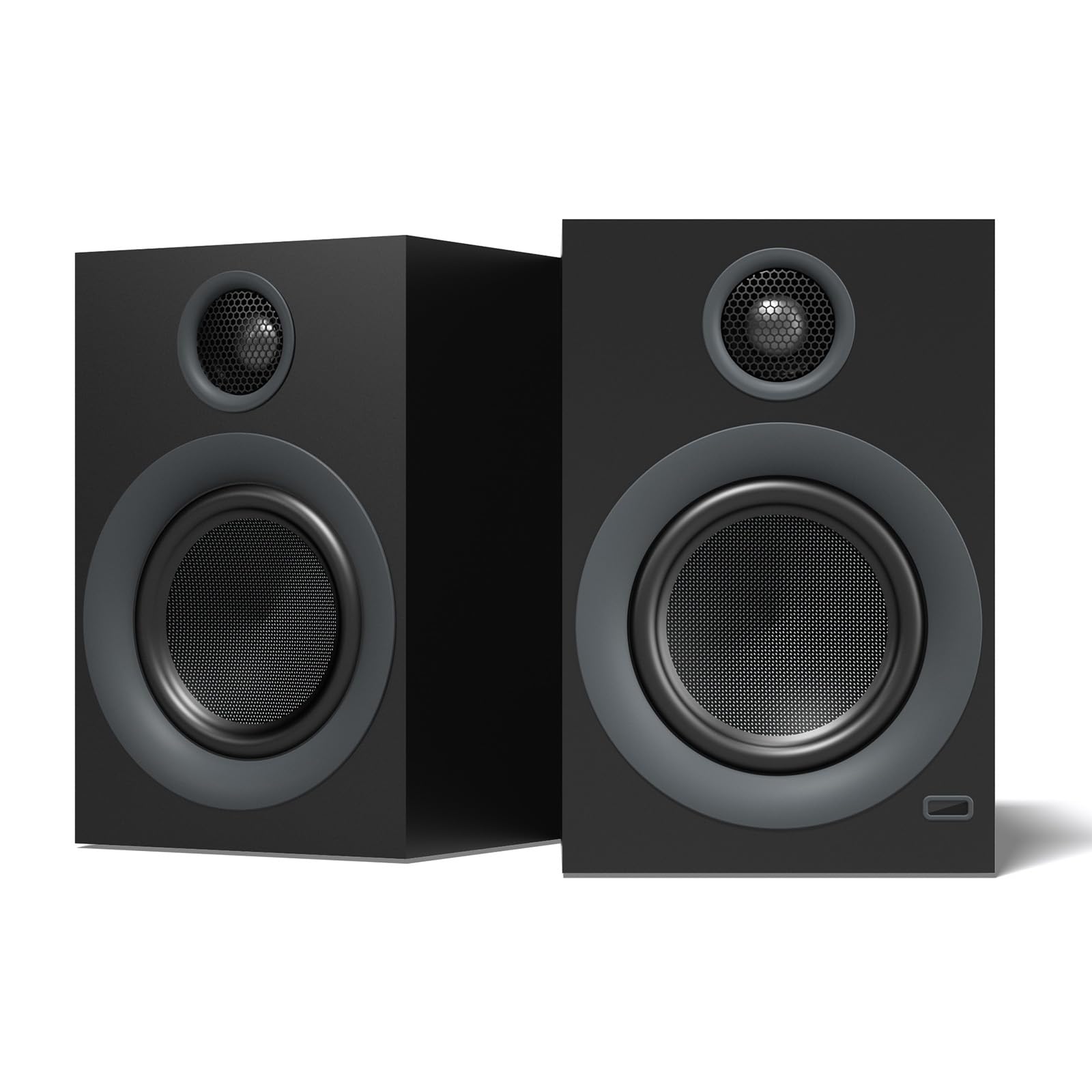 Premium Bluetooth Bookshelf Speakers - 75W Powered Active Stereo Speakers with 4