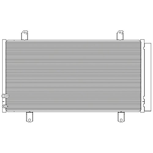 Go-Parts - Replacement A/C Condenser for 2013-2018 Lexus ES350, Condenser Assembly with OEM Part# 8846033170 - Perfect for Cooling System Repair & Summer Driving Comfort