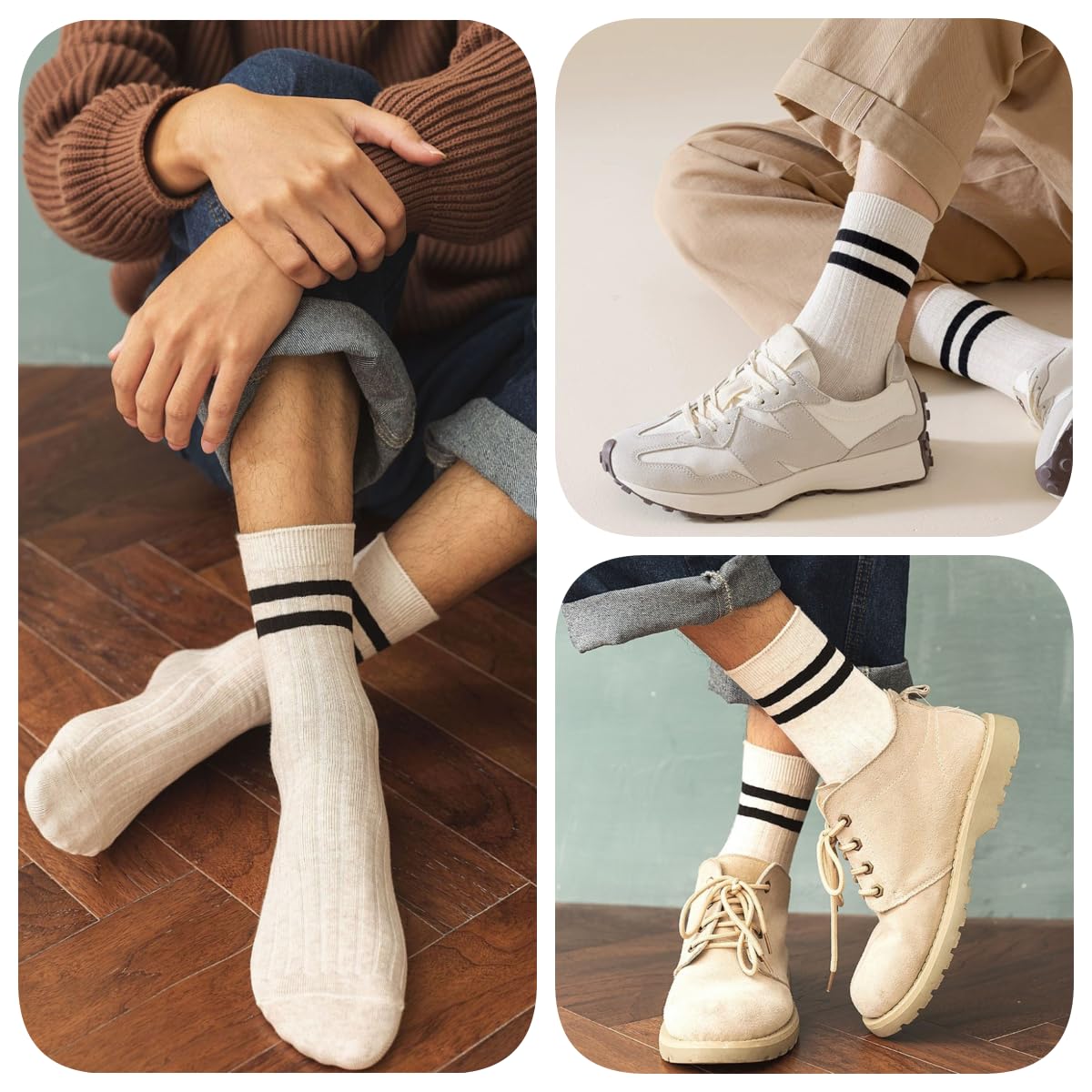Men's Athletic Cotton Socks 5-Pack - Breathable Ankle Socks for Running, Gym & Casual Wear - Comfortable Workout Socks for Sports & Everyday Use