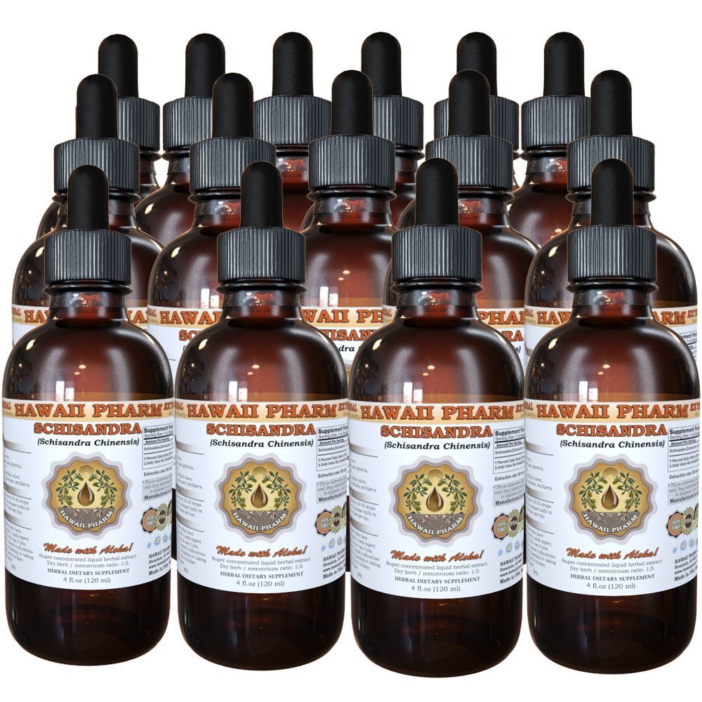 Organic Schisandra Chinensis Liquid Extract - 15x4 oz Alcohol-Free Tincture for Immune Support & Stress Relief - Perfect for Herbal Tea, Smoothies & Daily Wellness Routine