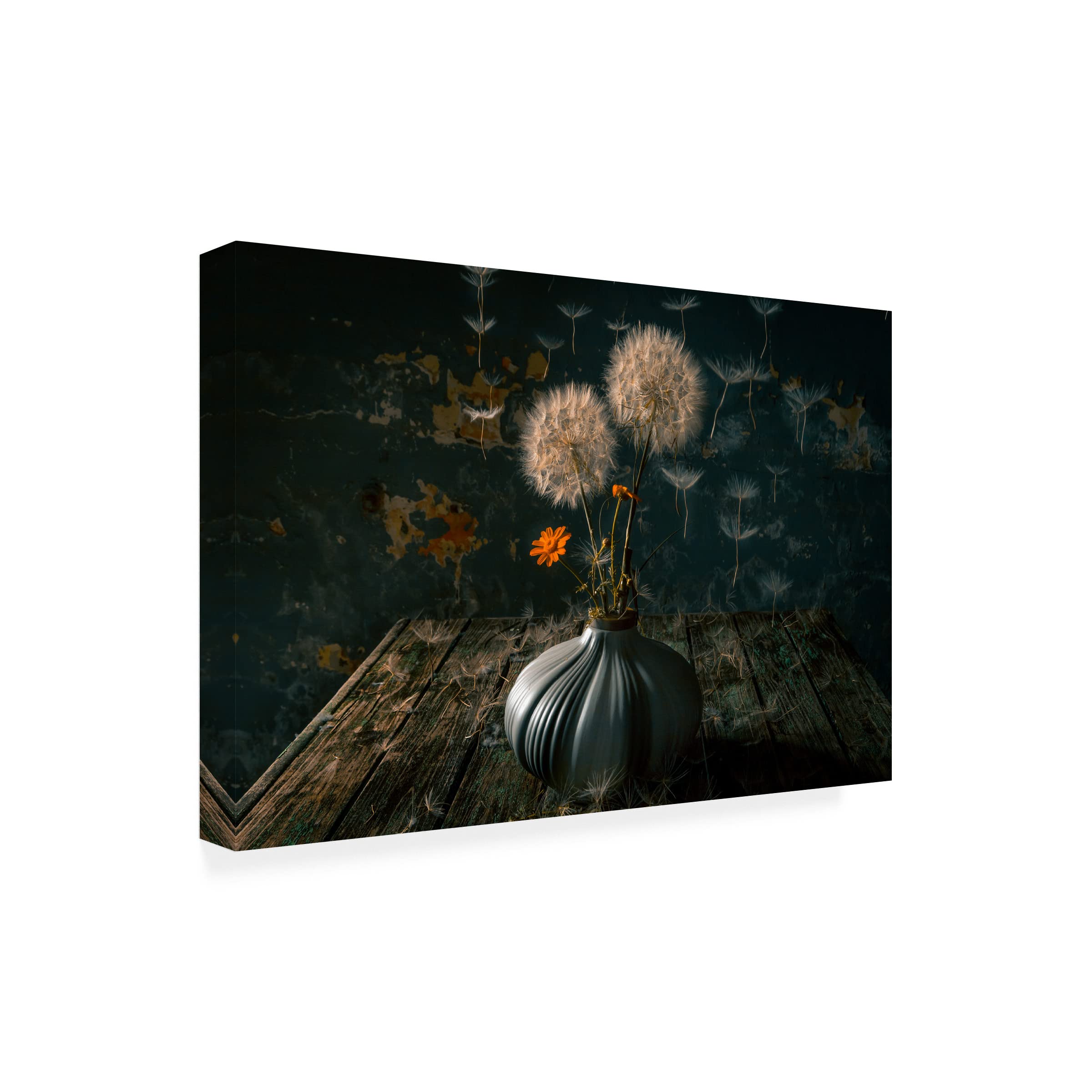 Trademark Fine Art 'The Paratroopers' Canvas Wall Art Print by Farid Kazamil - Military Decor for Living Room, Office & Man Cave