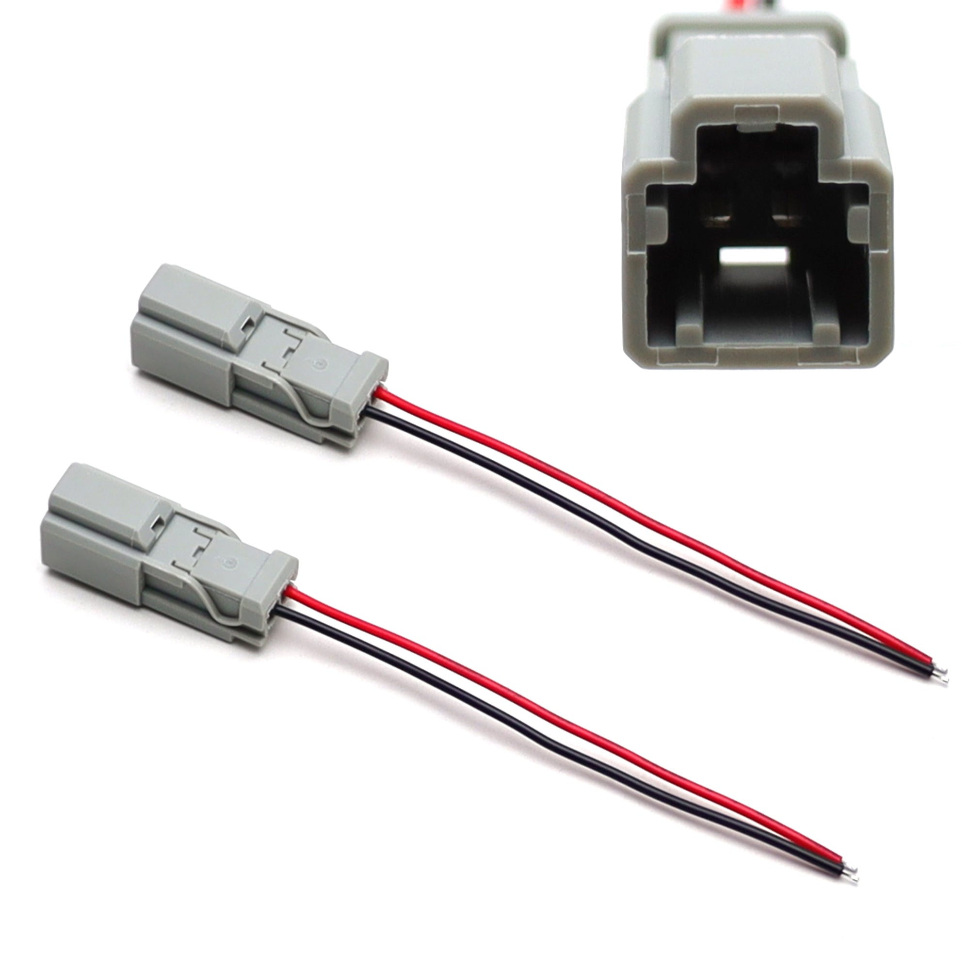 2-Pin 2.2mm Male Pre-Wired Adapter with 6 Pigtails - Compatible with Acura & Honda Vehicles (Part# 6098 0240) - Perfect for Car Audio, Lighting, and Electrical System Upgrades