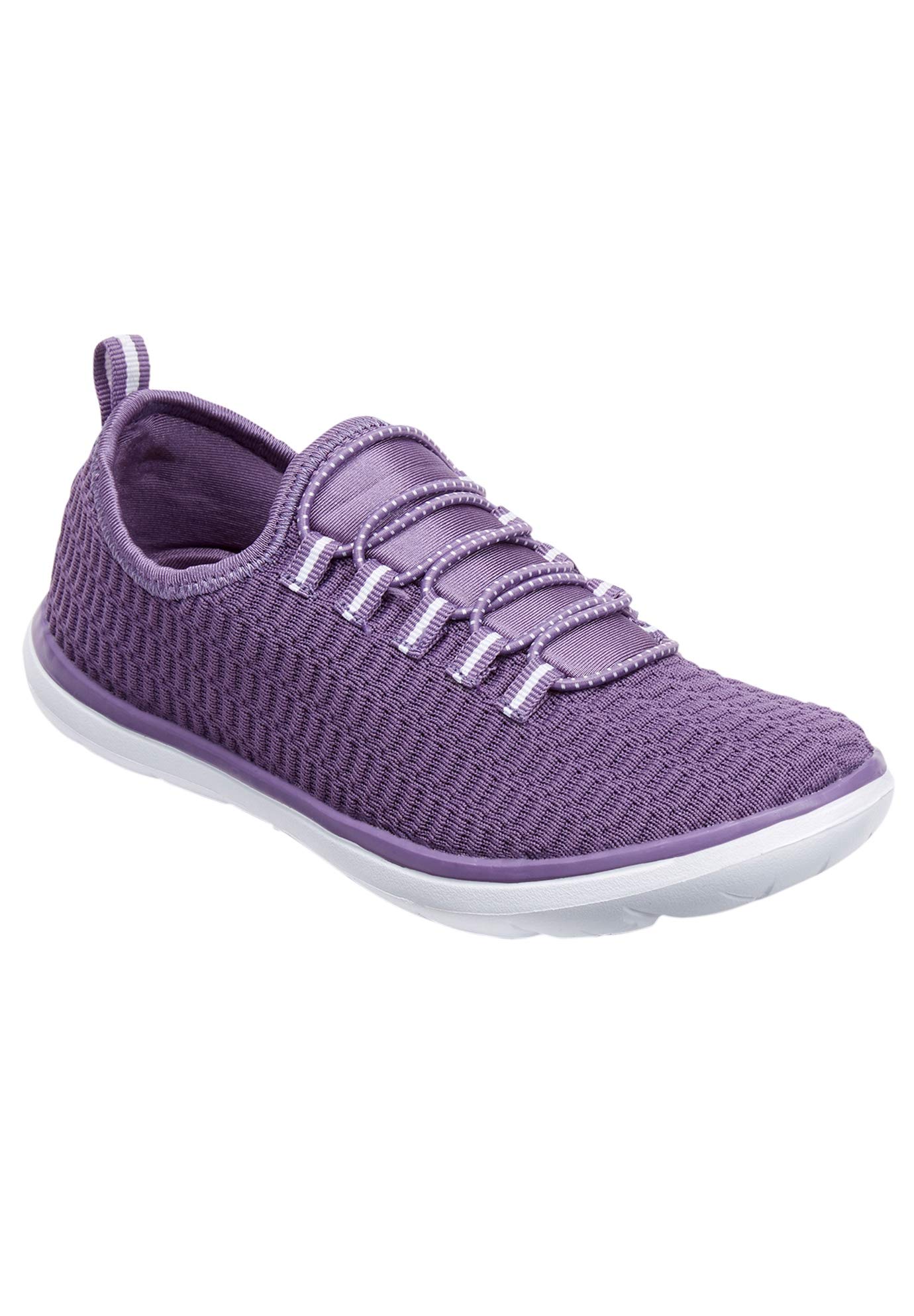 Comfortview Women's Wide Width The Ariya Sneaker - Lightweight Walking Shoes for Women with Arch Support - Perfect for Walking, Running, and Everyday Wear