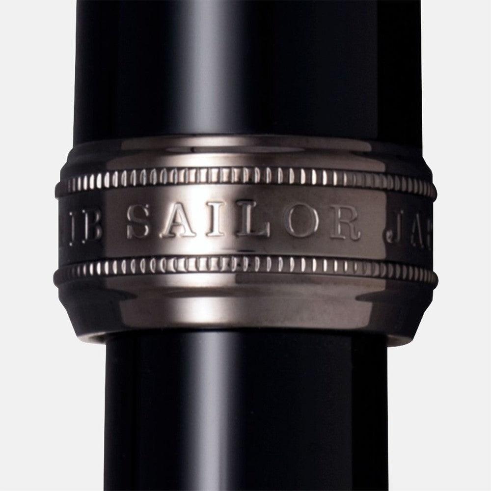 Sailor Fountain Pen Naginata Togi - Premium Black Trim Calligraphy Pen for Writing, Journaling & Gift Giving