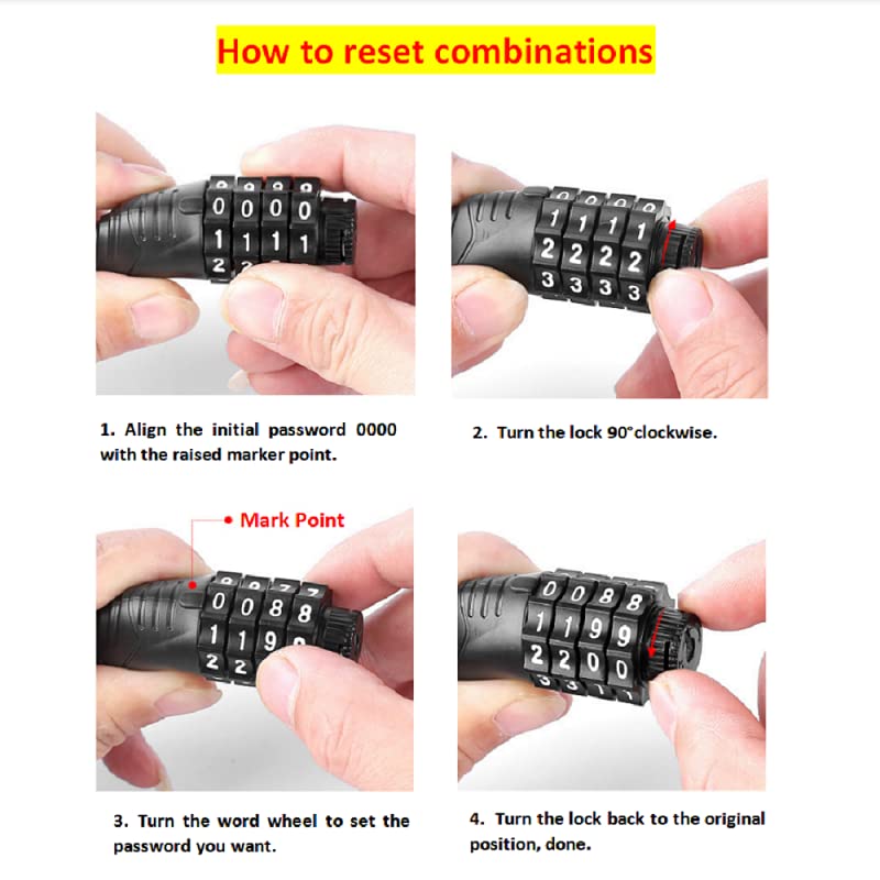 2-Pack Black 4-Digit Code Refrigerator Lock - Child Safety Fridge Latch for French Door & Cabinet, No Drill/No Screw/No Adhesive Installation - Perfect for Baby Proofing & Pet Safety in Kitchens & Homes