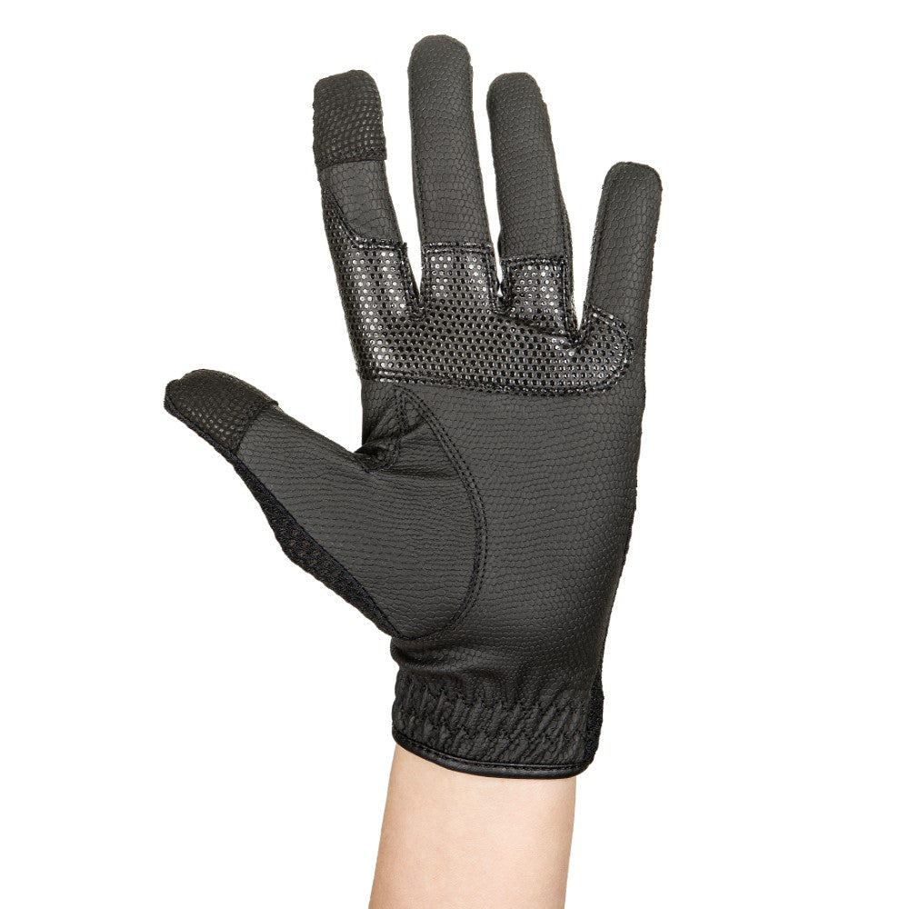 TuffRider Women's Breathable Mesh Summer Equestrian Riding Gloves - Perfect for Horseback Riding, Training & Outdoor Activities