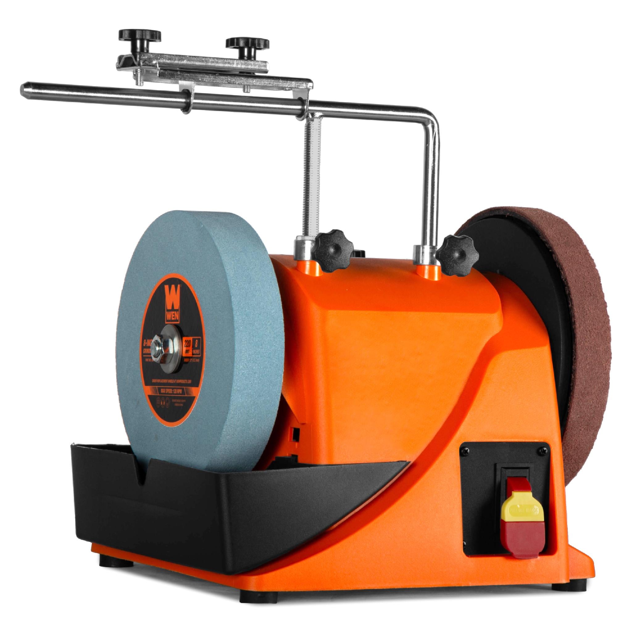 WEN BG4108 8-Inch Water Cooled Wet/Dry Sharpening System - Professional Knife & Tool Sharpener for Kitchen, Workshop & Outdoor Use