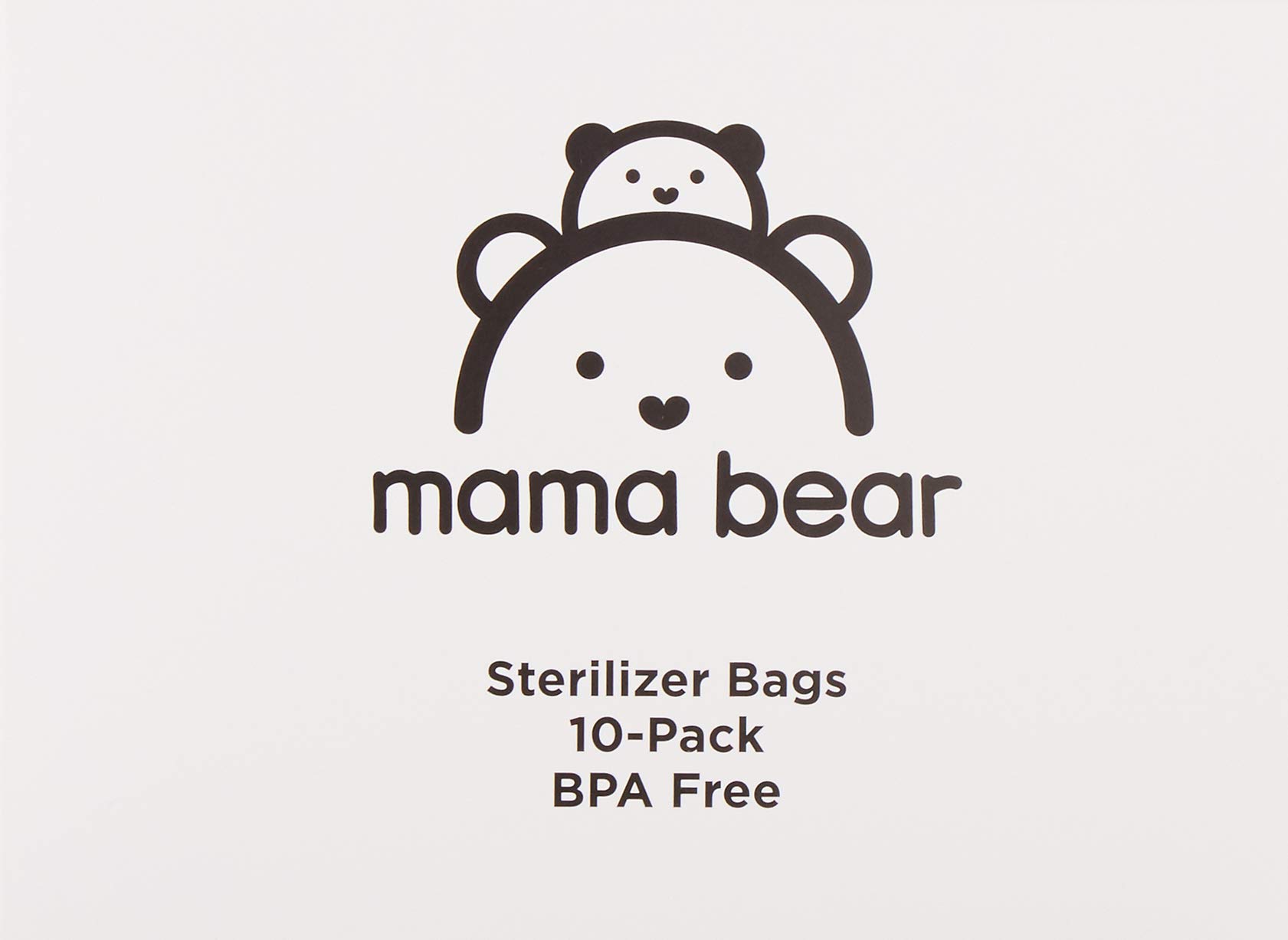 Mama Bear Microwave Sterilizer Bags for Baby Bottles & Pacifiers - 10 Pack | BPA-Free | Quick Sanitizing Solution for Daycare, Travel & Home Use