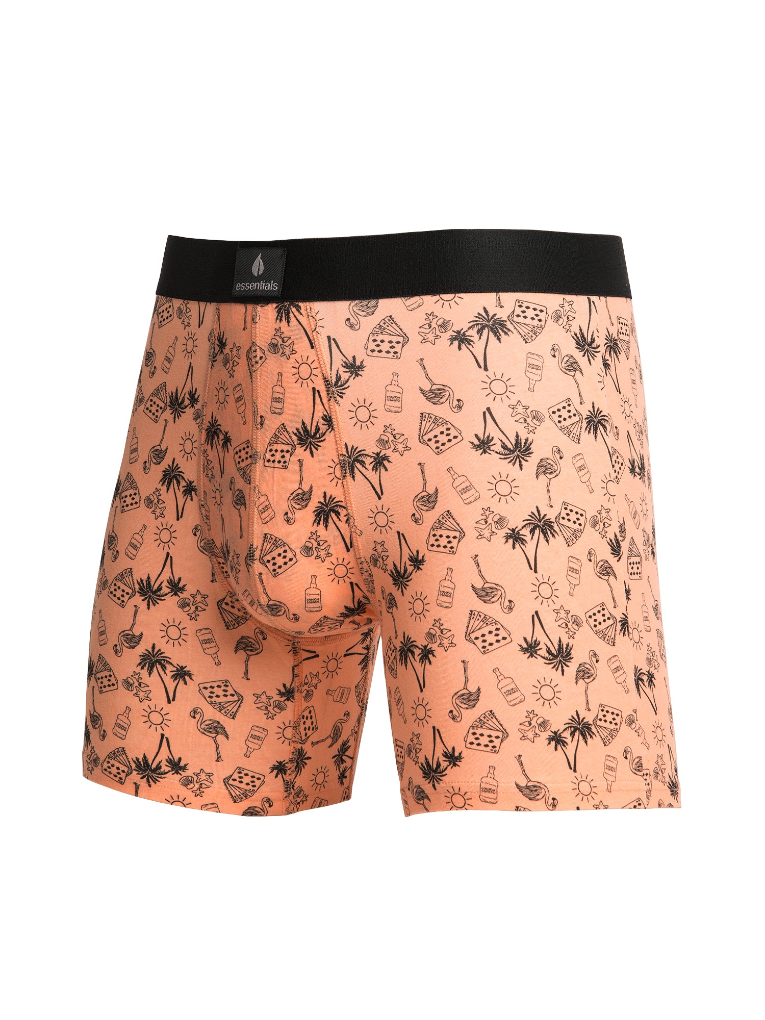 Men's Comfortable Boxer Briefs for Beach Day - Soft Breathable Underwear for Swimming, Travel & Outdoor Activities