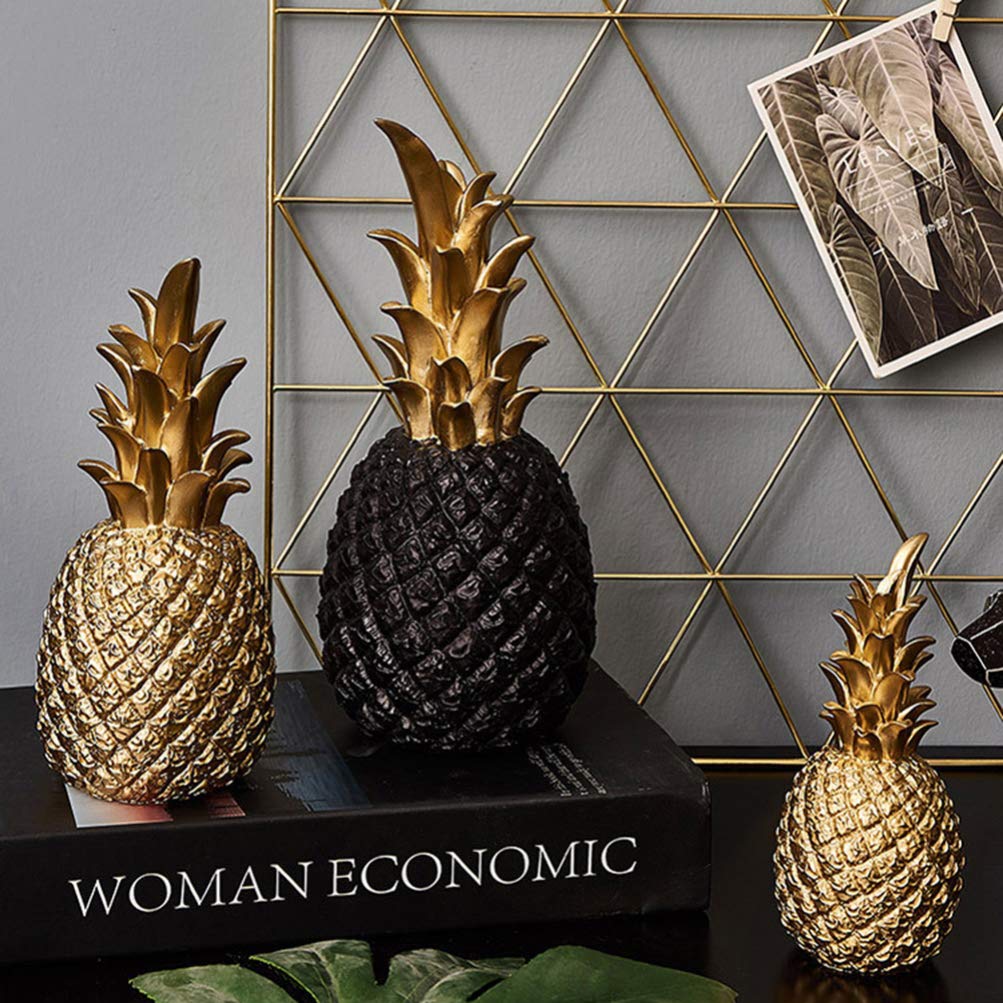 Resin Pineapple Decor for Home, Wedding & Desktop - Elegant Cabinet Ornament