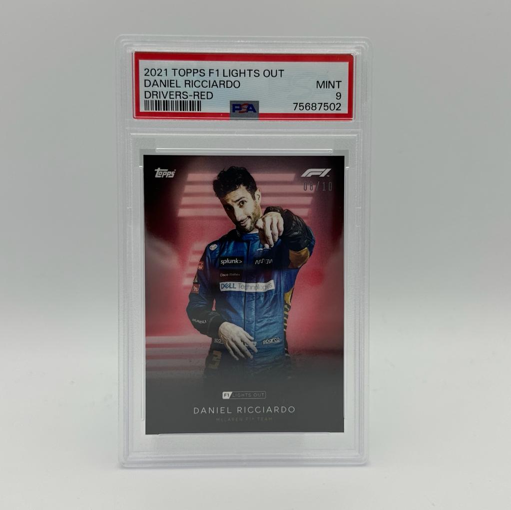 2008-10 Daniel Ricciardo PSA 9 Graded Red Parallel Racing Card - Perfect for Collectors, Fans, and Sports Memorabilia Enthusiasts
