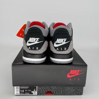 Original Air Jordan 3 Retro 'Black Cement' Men's Basketball Shoes Size 14 (DN3707-010) - Iconic Sneakers for Streetwear & Basketball Performance