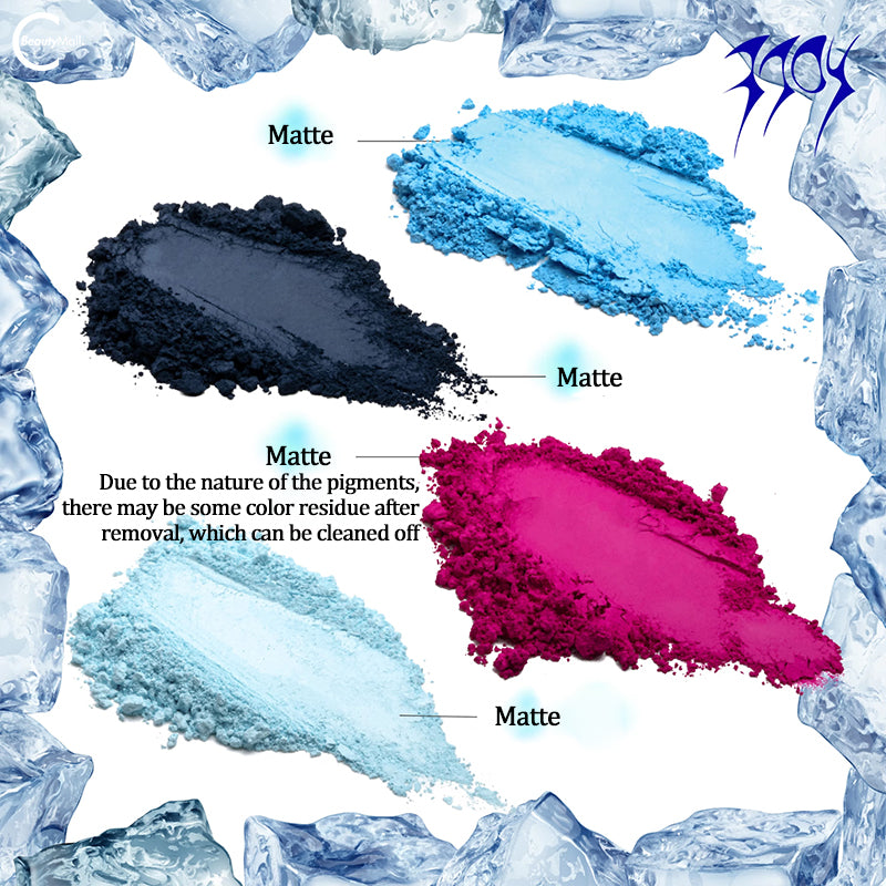 EXILEJOY Temperature Change Eyeshadow Palette #8℃ (Blue & Pink) - Long Lasting Waterproof Makeup for Party, Night Out & Special Occasions