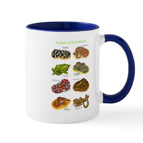 White/Navy Inside - Snakes Of The World Mug