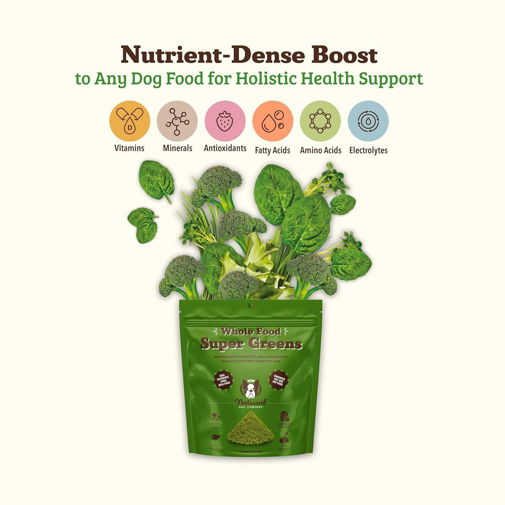Nutrient-Dense Super Greens Dog Food Topper - Organic Meal Booster for Dogs - Supports Digestion & Immunity - Perfect for Picky Eaters & Senior Dogs
