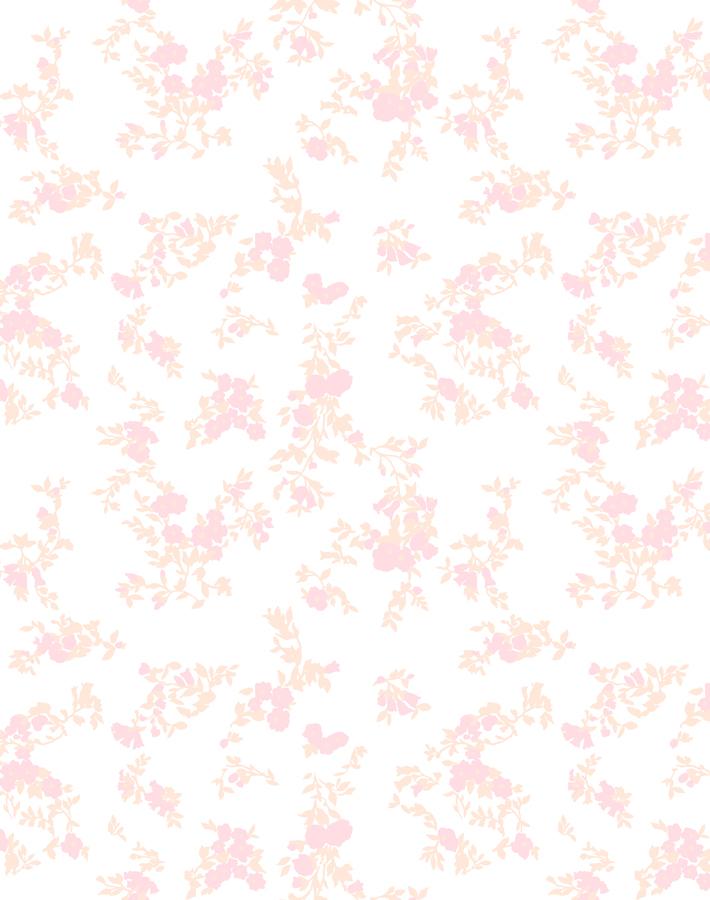 Clare V. Françoise Floral Wallpaper in Blush - Elegant Peel and Stick Wallpaper for Bedroom, Living Room & Nursery Decor