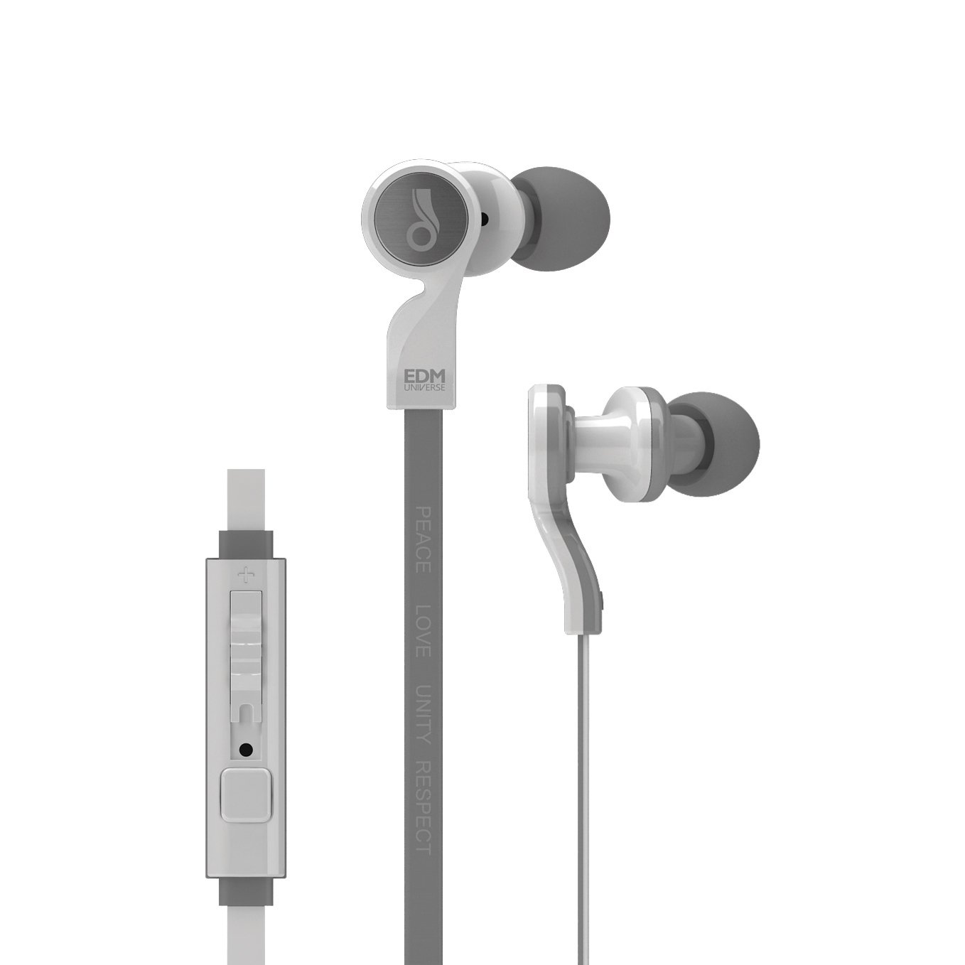 MEE audio EDM Universe D1P In-Ear Headphones with Mic - Noise Isolating Wireless Earbuds for DJs, Gaming & Workouts (PLUR/White) | Perfect for Music Lovers, Gamers & Fitness Enthusiasts