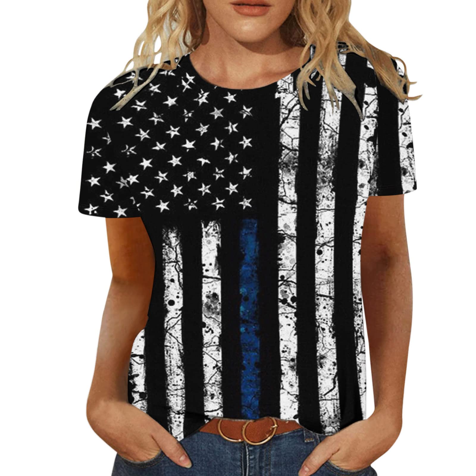 Women's Floral Print Workout Tank Top - Crewneck Casual Fit Tunic Blouse for Summer & Fall | Gym, Yoga, Running & Everyday Wear