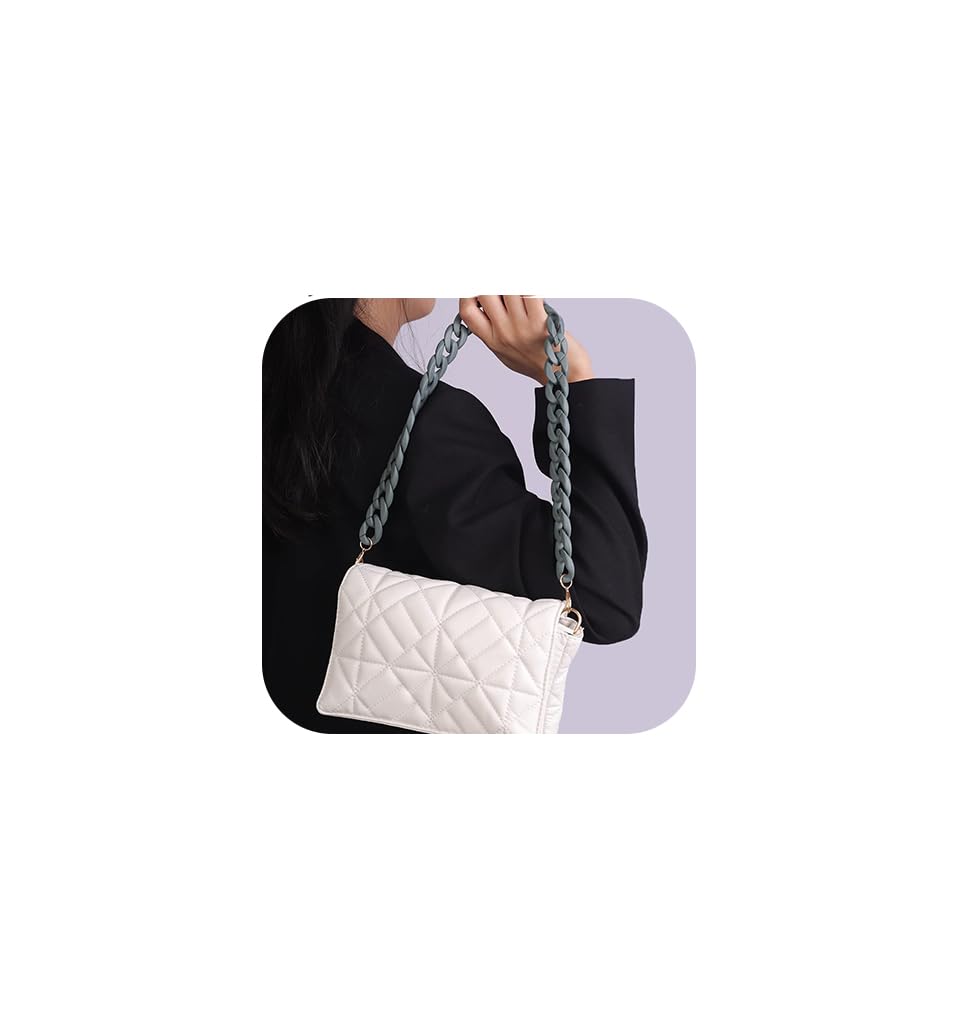 Acrylic Resin Bag Chain Strap - Durable Replacement Handbag Shoulder Strap for Crossbody & Purse - Perfect for Casual Outings, Work & Travel