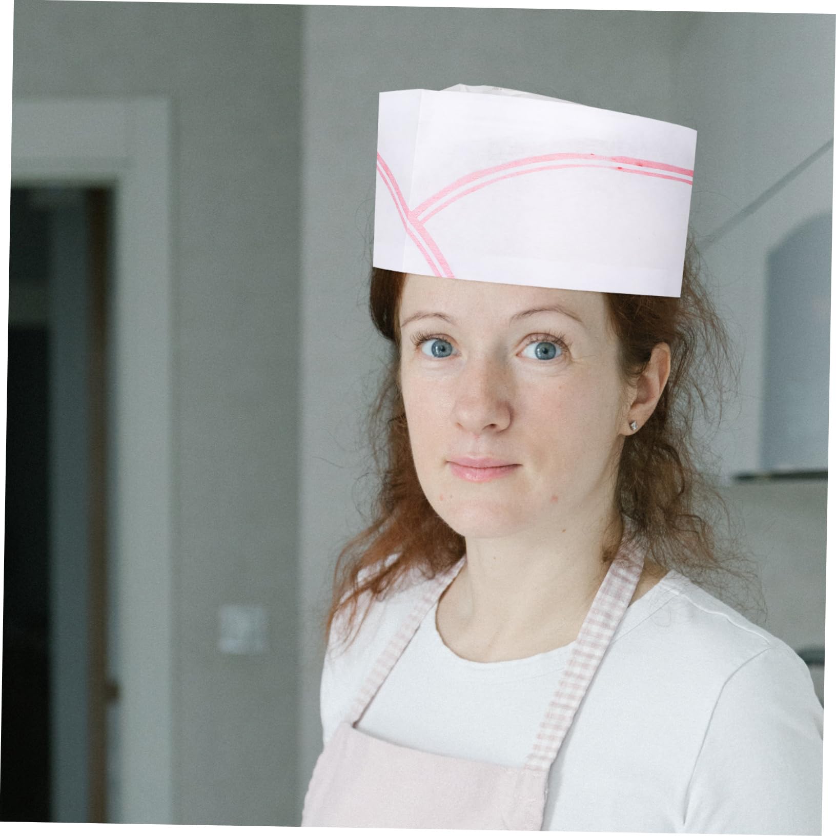 40Pcs Disposable Chef Hats - White Cotton Cooking Caps for Bakeries, BBQ Grilling & Professional Kitchen Use - Perfect for Restaurants, Catering & Food Service Staff