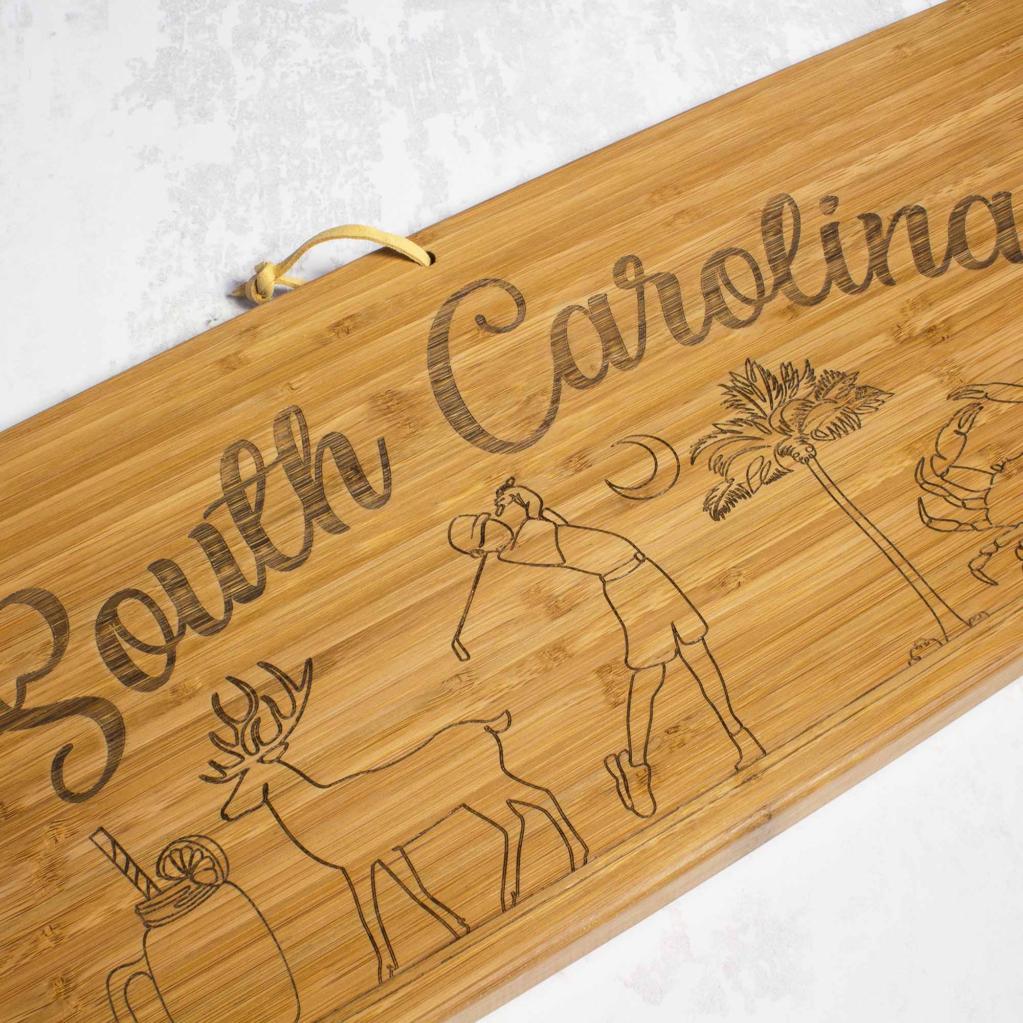 Premium XL Charcuterie Board with South Carolina Engraving - 30