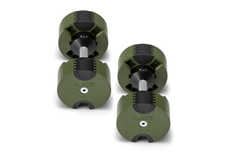 NÜOBELL 50lb Adjustable Dumbbells Set - Tactical Weight Lifting Equipment for Home Gym & Strength Training - Perfect for CrossFit, HIIT, and Muscle Building Workouts