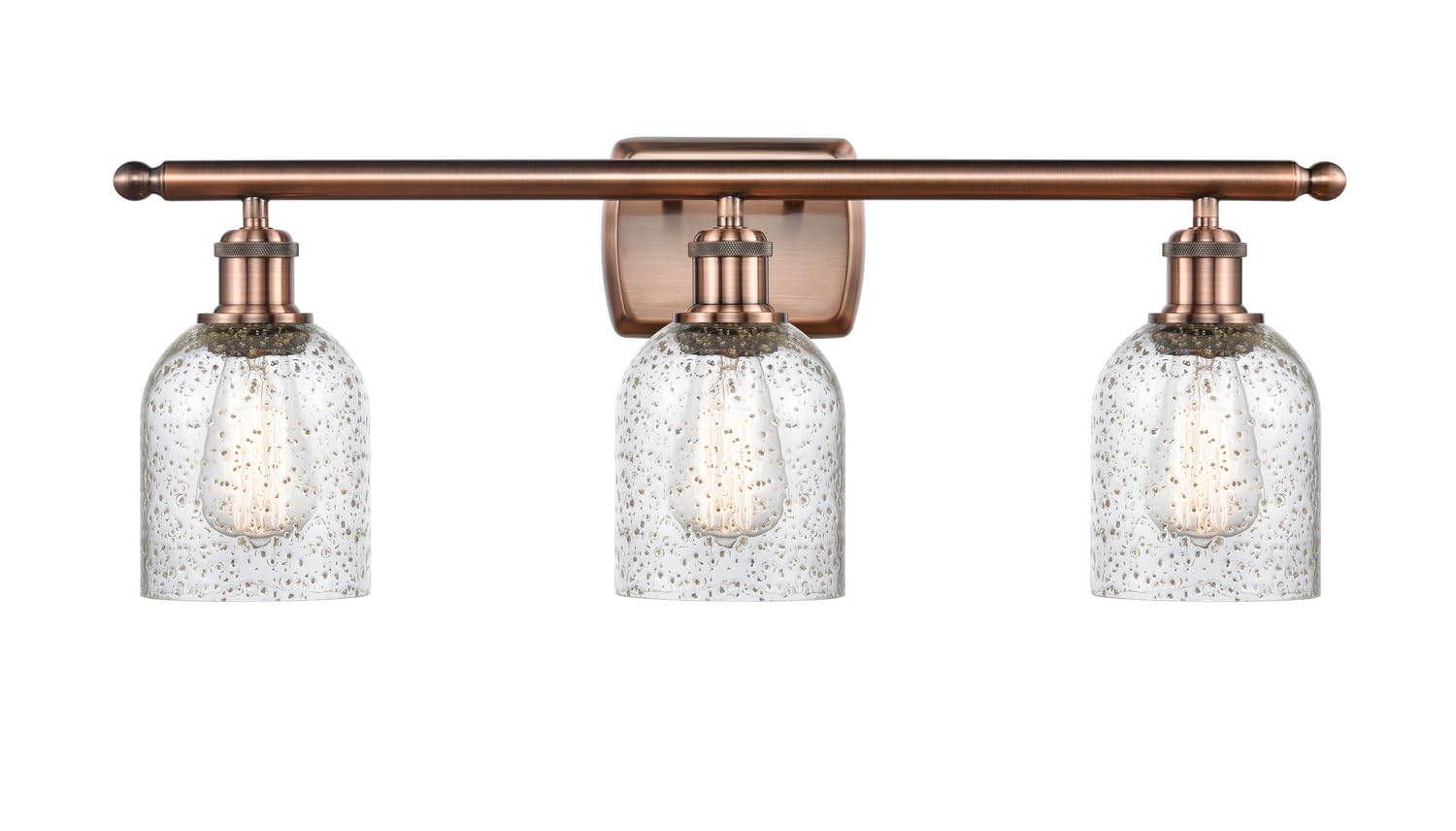 Ballston Collection Antique Copper 3-Light Bath Vanity Fixture - LED Compatible for Bathroom Lighting | Perfect for Modern & Traditional Bathroom Décor