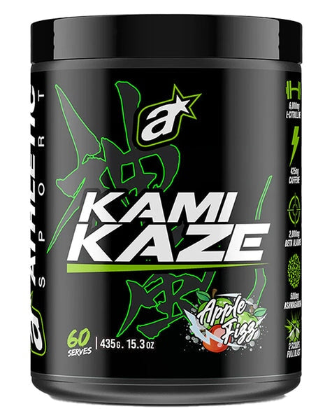Best Kamikaze Pre-Workout Supplement for Athletes - Energy Booster & Performance Enhancer for Gym, Running & Sports Training
