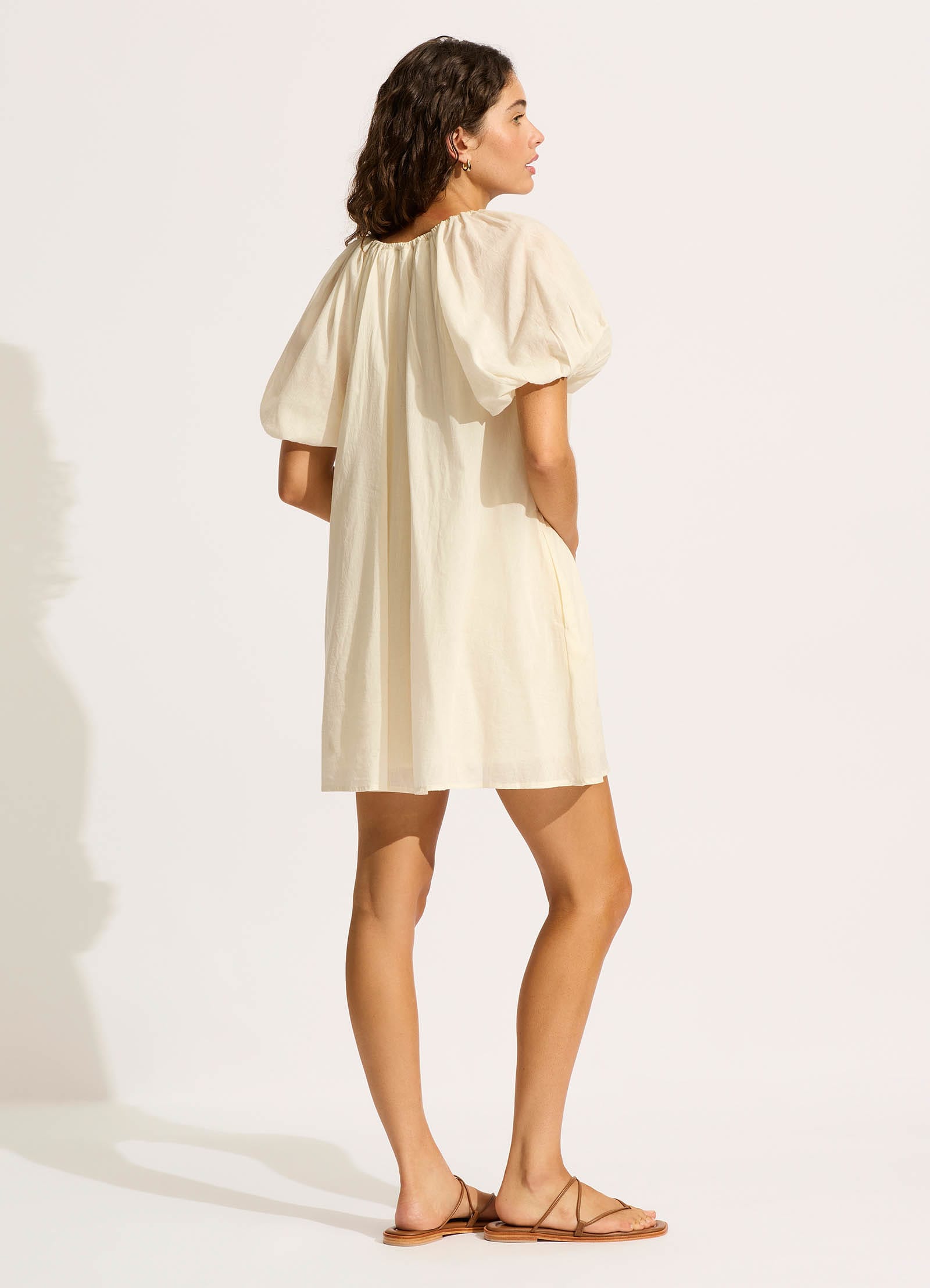 Mini Babydoll Dress in Ecru - Sexy Lingerie Nightwear for Women, Perfect for Valentine's Day & Romantic Nights