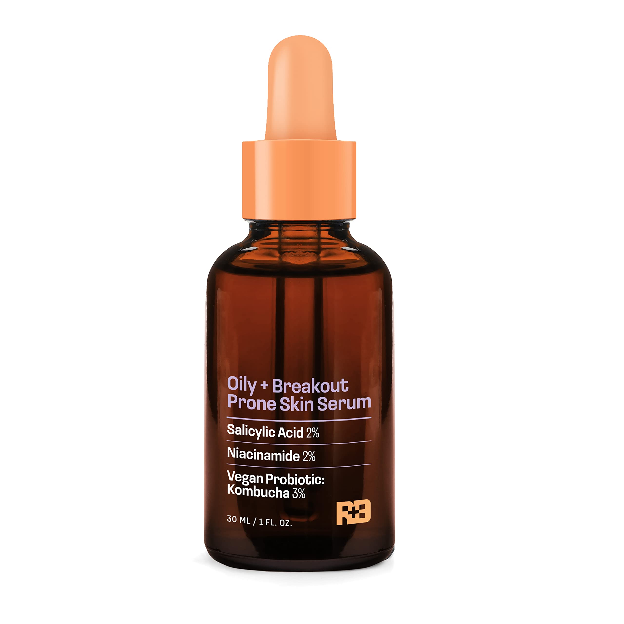 Salicylic Acid & Niacinamide Face Serum for Oily Skin - Vegan Probiotic Kombucha Acne Treatment (1 oz) | Reduces Breakouts & Controls Shine | Perfect for Daily Skincare Routine & Blemish-Prone Skin