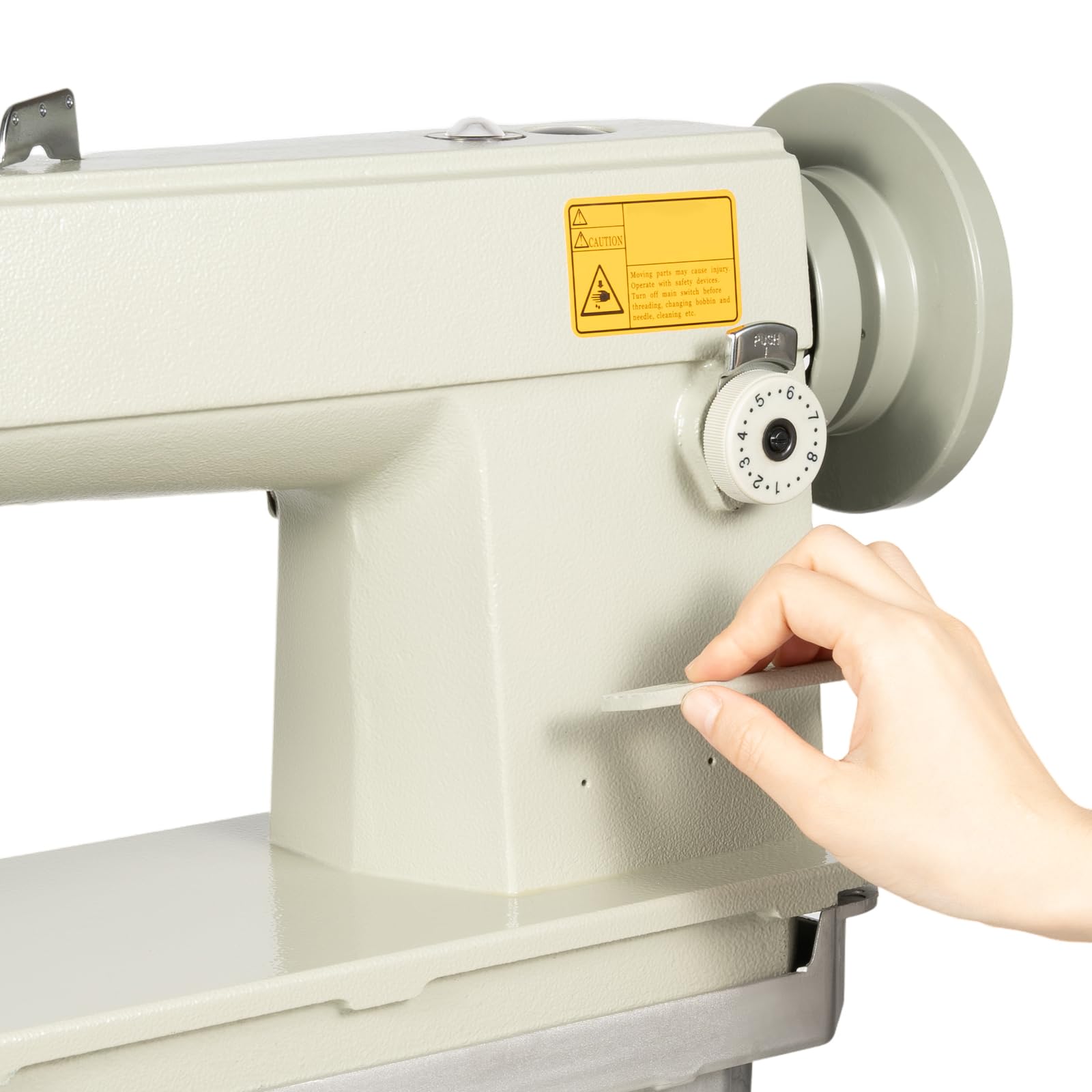Heavy Duty Industrial Leather Sewing Machine Head - 3000 SPM Lockstitch for Thick Materials | Professional Sewing Tool for Leather, Jeans, Tents & Heavy Fabrics | Perfect for Upholstery, Bag Making & Apparel Manufacturing
