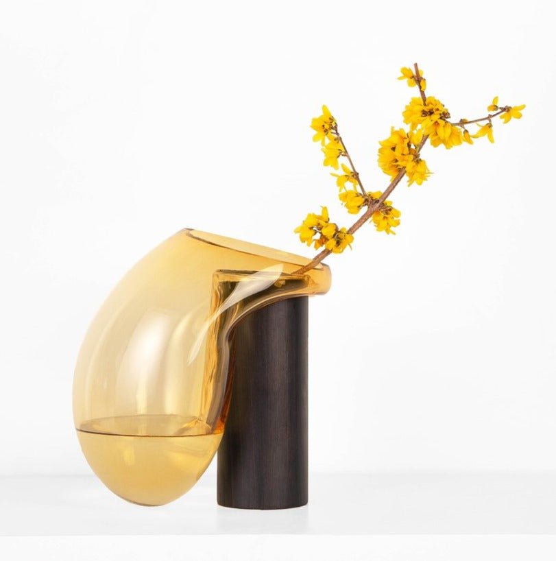 Noom Gutta Boon Vase - Modern Ceramic Home Decor for Living Room, Bedroom & Office
