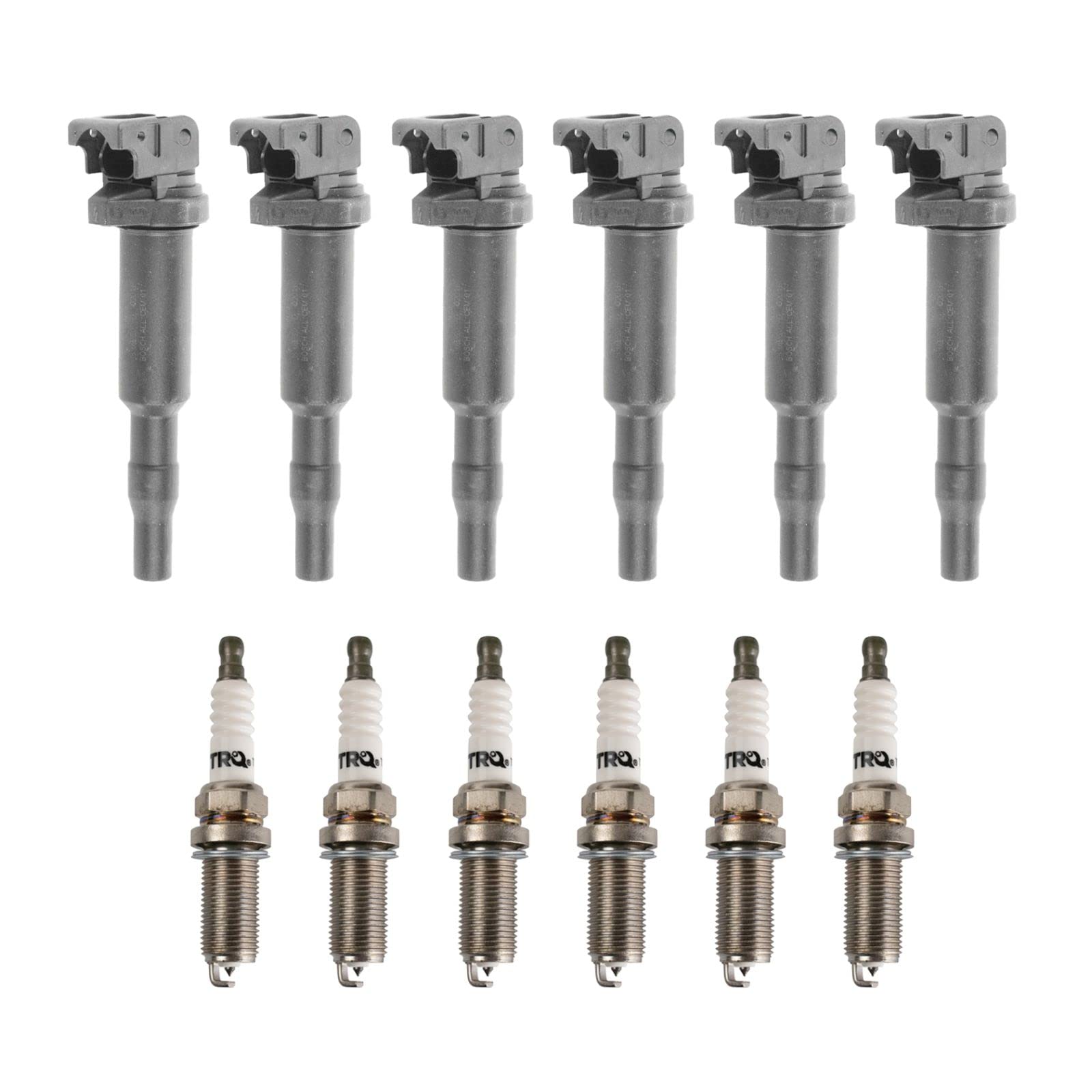 BMW Ignition Coil and Spark Plug Kit - Compatible with 2010-2013 128i, 328i, 328i xDrive, 2010-2011 528i, 2010 528i xDrive, 2010-2012 X3, X5, Z4 - High Performance Replacement Parts for Smoother Engine Start & Acceleration