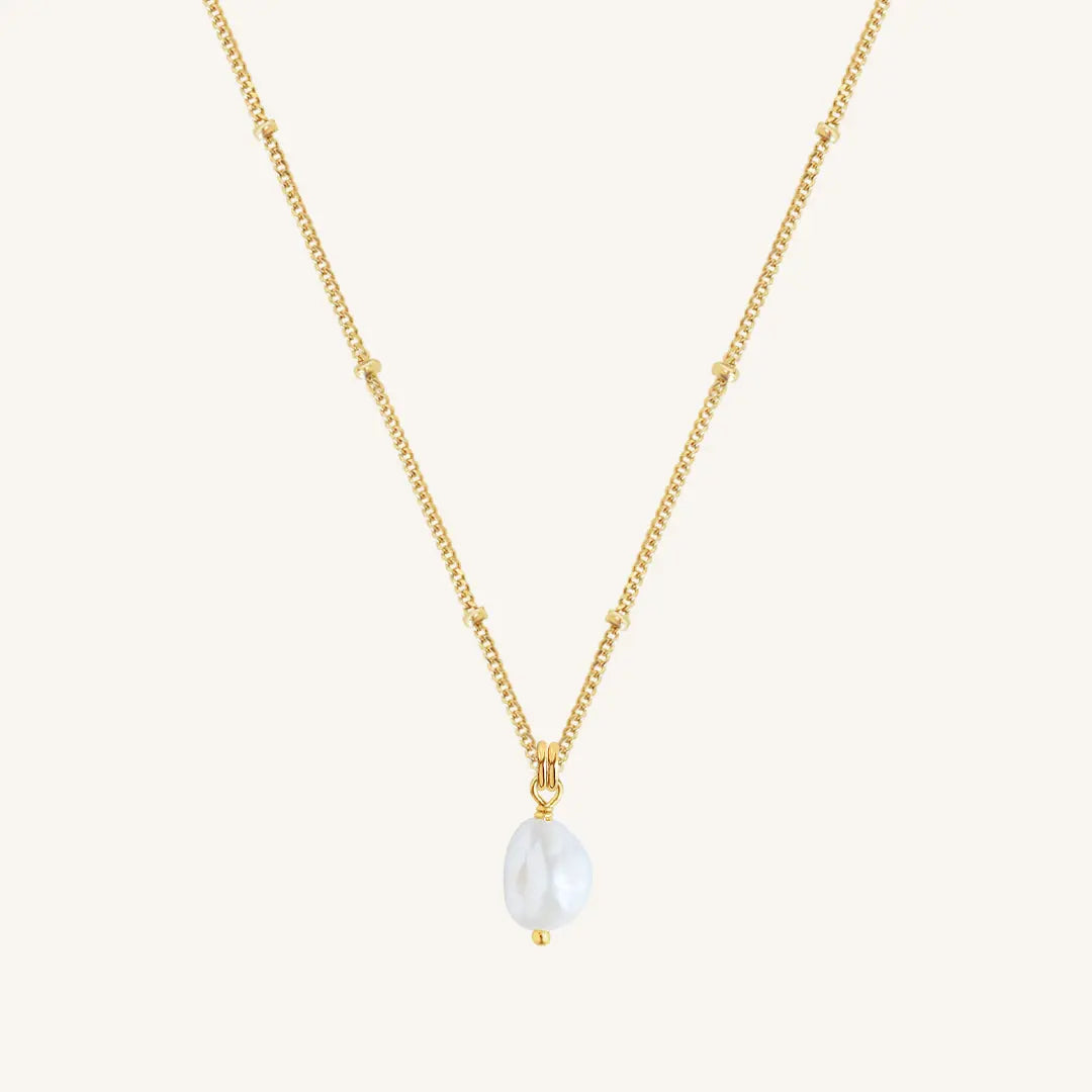 Keshi Pearl Necklace - Natural Stone of Potential & Healing | Elegant Jewelry for Women, Gift for Her, Wedding, Party & Special Occasions