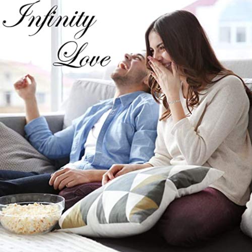 2pcs Infinity Symbol Charm Bracelet - Adjustable Stainless Steel Jewelry for Women, Friendship Gift for Her, Perfect for Valentine's Day, Anniversary & Everyday Wear