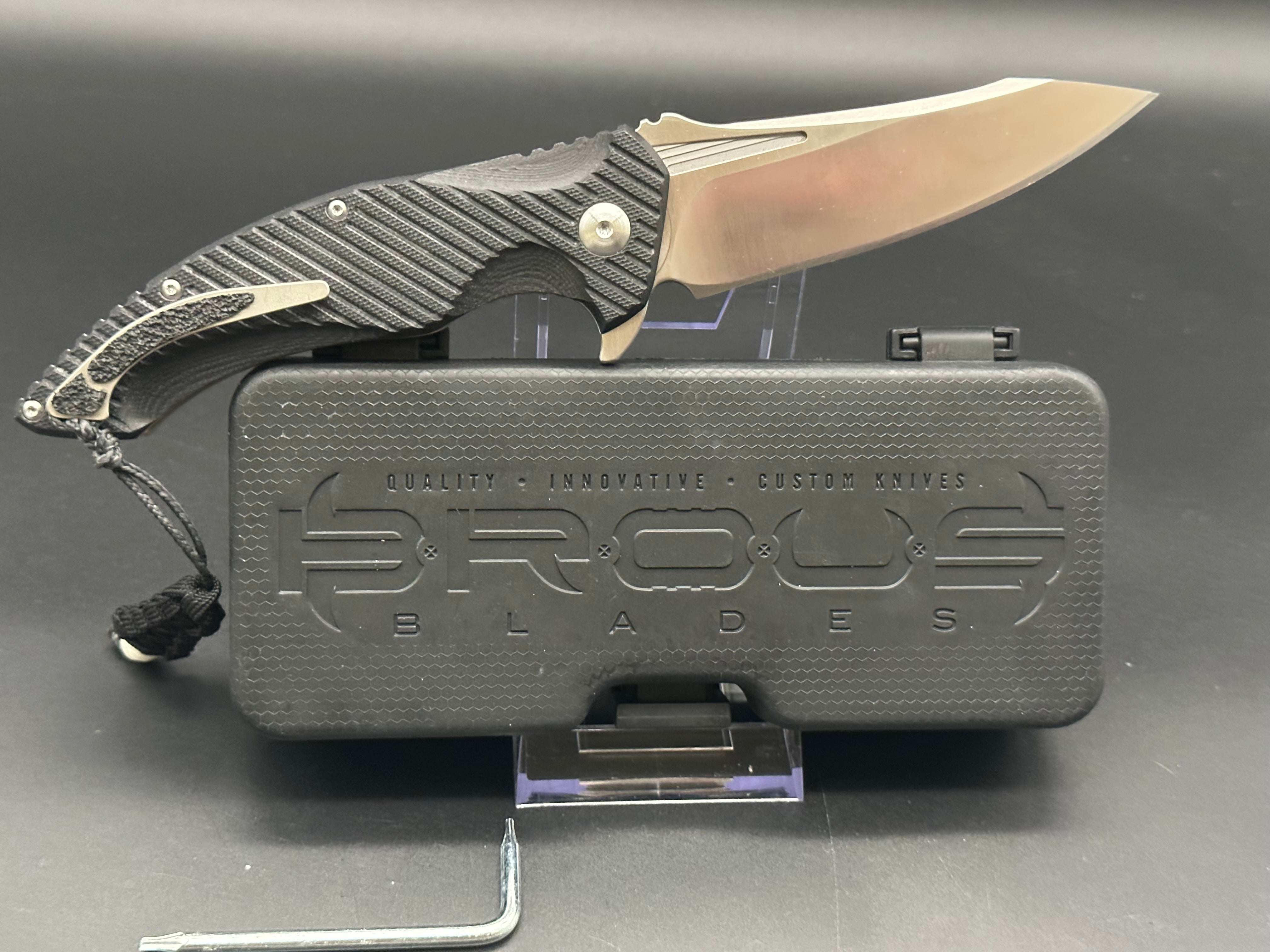 Brous Blades T4 Limited Edition Knife - #148 of 500 Collector's Item | EDC, Outdoor Survival & Tactical Use