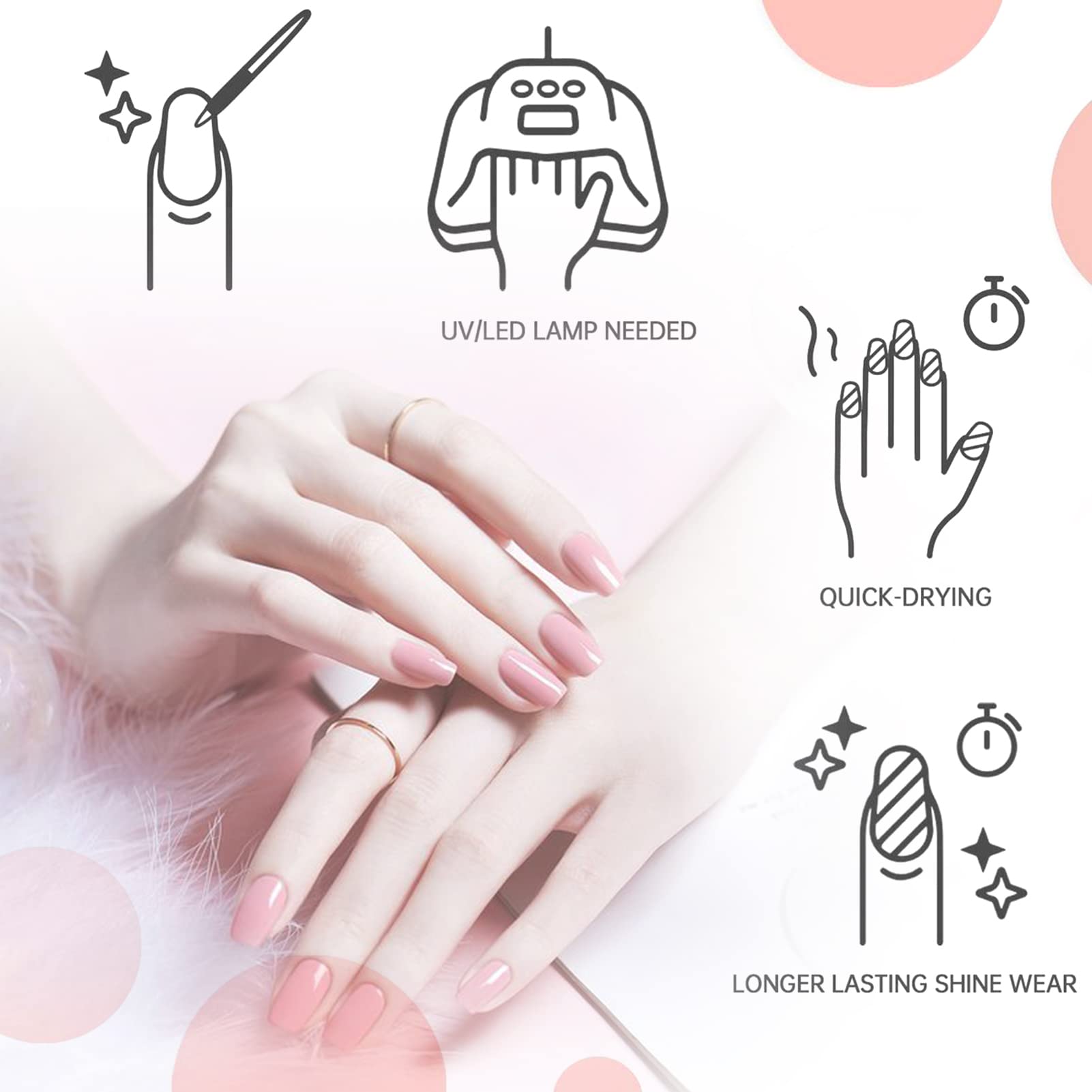 EXCLUZO Professional Nail Dryer Lamp with 3 Timer Settings - Fast UV/LED Curing for Gel Polish, Manicure & Pedicure - Perfect for Home & Salon Nail Care (Great Gift for DIY Nail Enthusiasts)